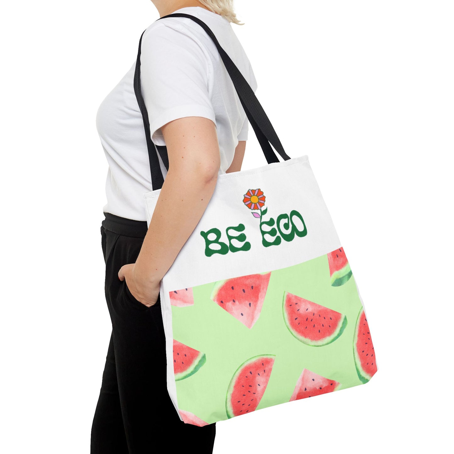Eco-Friendly Print Tote Bag, Sustainable Summer Accessory, Reusable Grocery Bag, Gift for Eco-Conscious Friends, Beach Bag