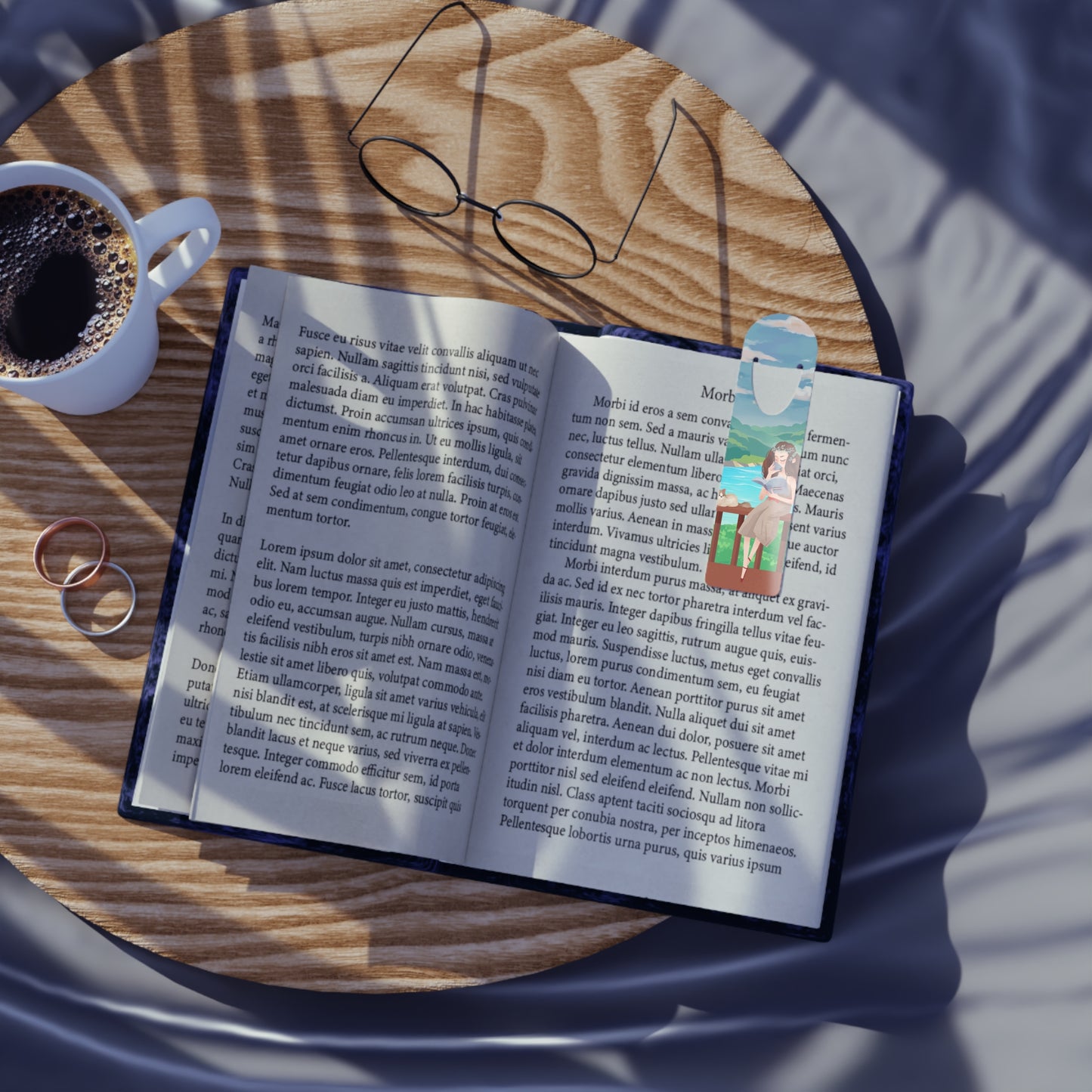 Charming Outdoor Reading Bookmark, Nature Lovers, Literary Gifts, Bookworm Accessory, Perfect for Relaxation and Home Decor