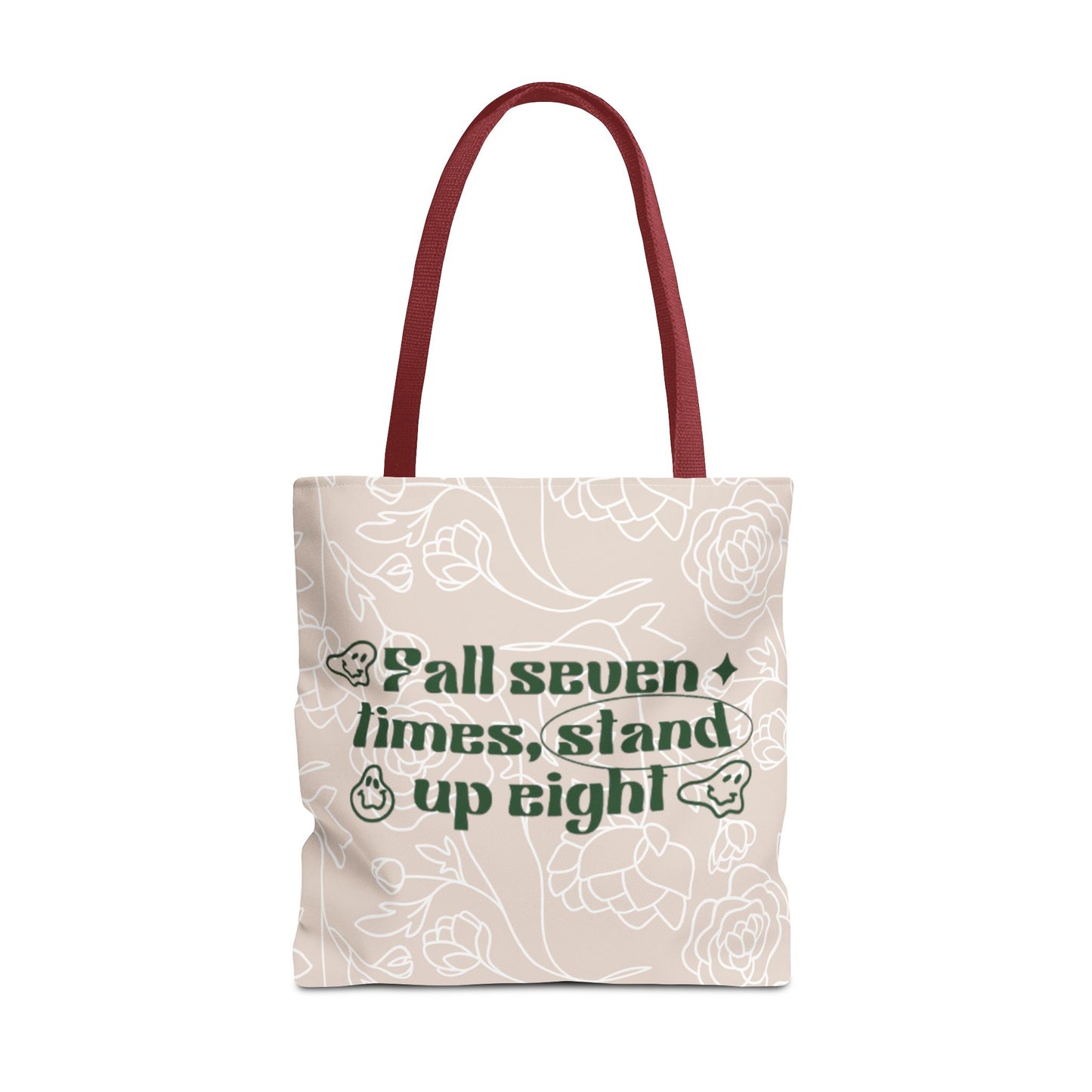Inspirational Floral Tote Bag |Bag for Everyday Use, Eco-Friendly Gift, Shopping Bag, Beach Tote, Gift for Friends