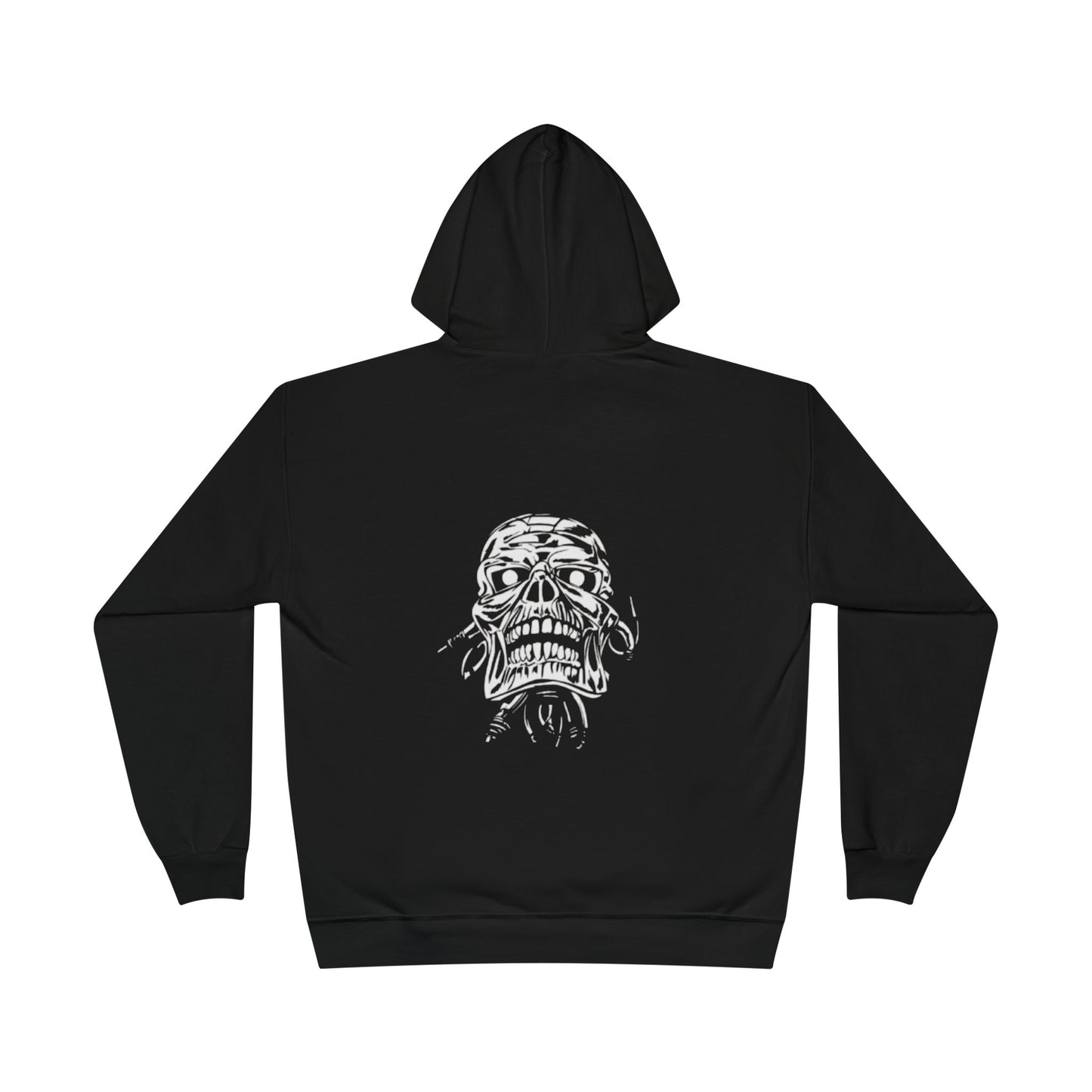 Men Gothic Hoodie, Eco-Friendly Sweatshirt, Skull Art Design, Unique Gift for Him