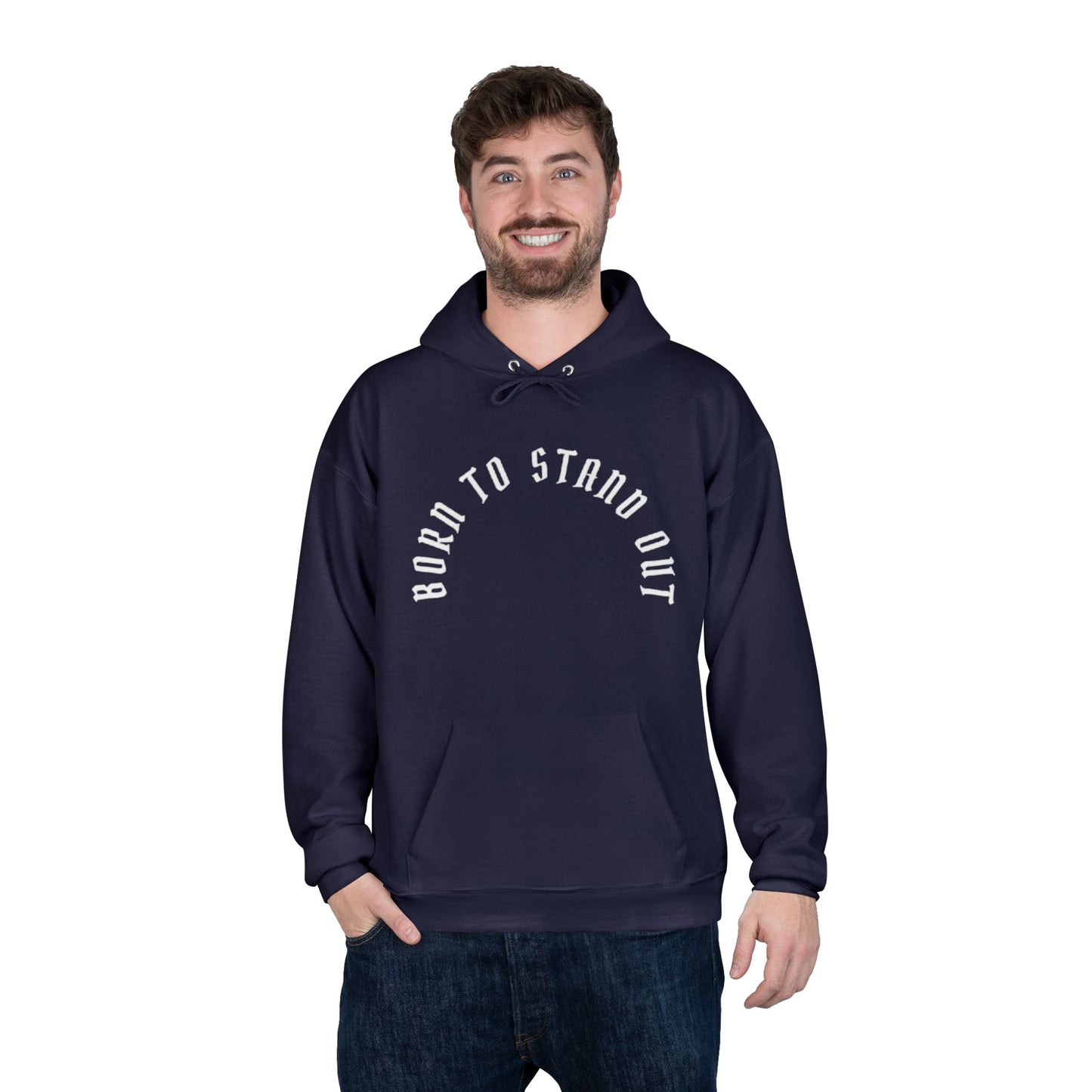 Men Gothic Hoodie, Eco-Friendly Sweatshirt, Skull Art Design, Unique Gift for Him
