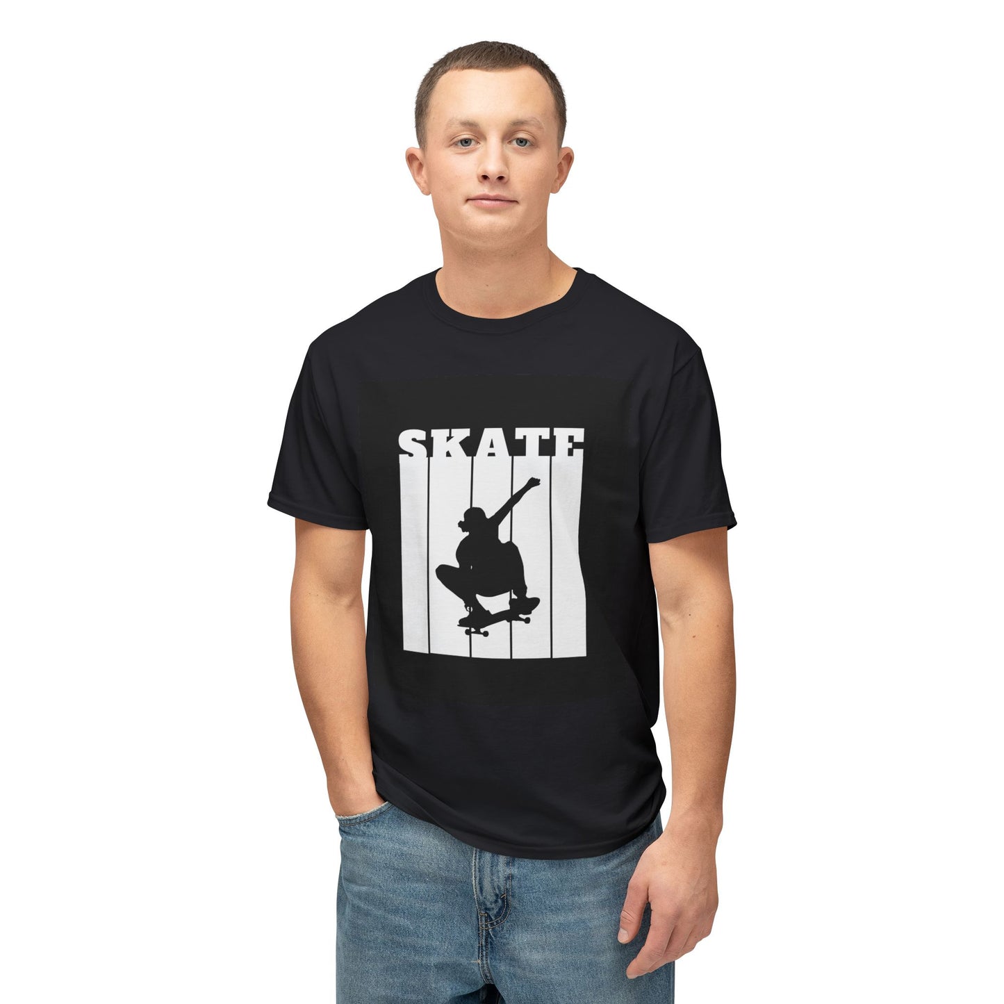 Skateboarder Graphic T-Shirt | Men Cotton Tee for Skate Lovers, Casual Wear, Gift for Skaters, Streetwear
