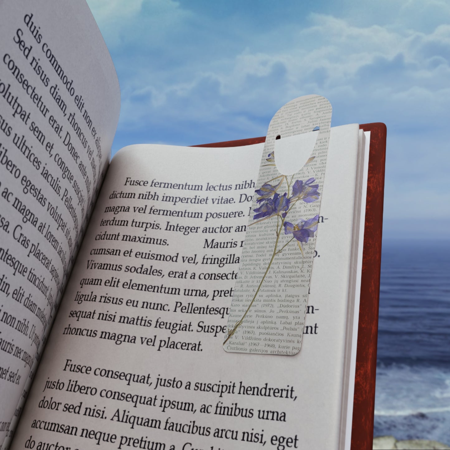Floral Bookmark, Elegant Page Marker, Gift for Book Lovers, Reading Accessory