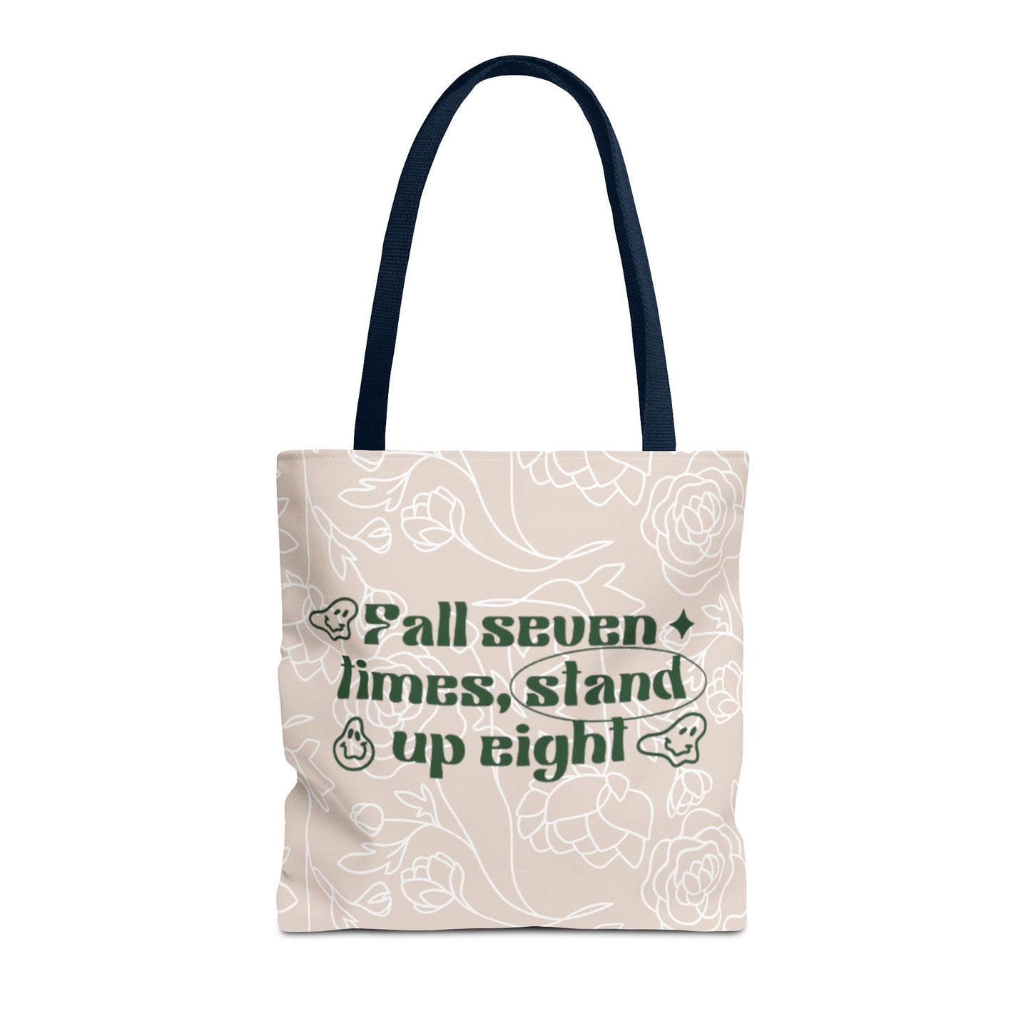 Inspirational Floral Tote Bag |Bag for Everyday Use, Eco-Friendly Gift, Shopping Bag, Beach Tote, Gift for Friends