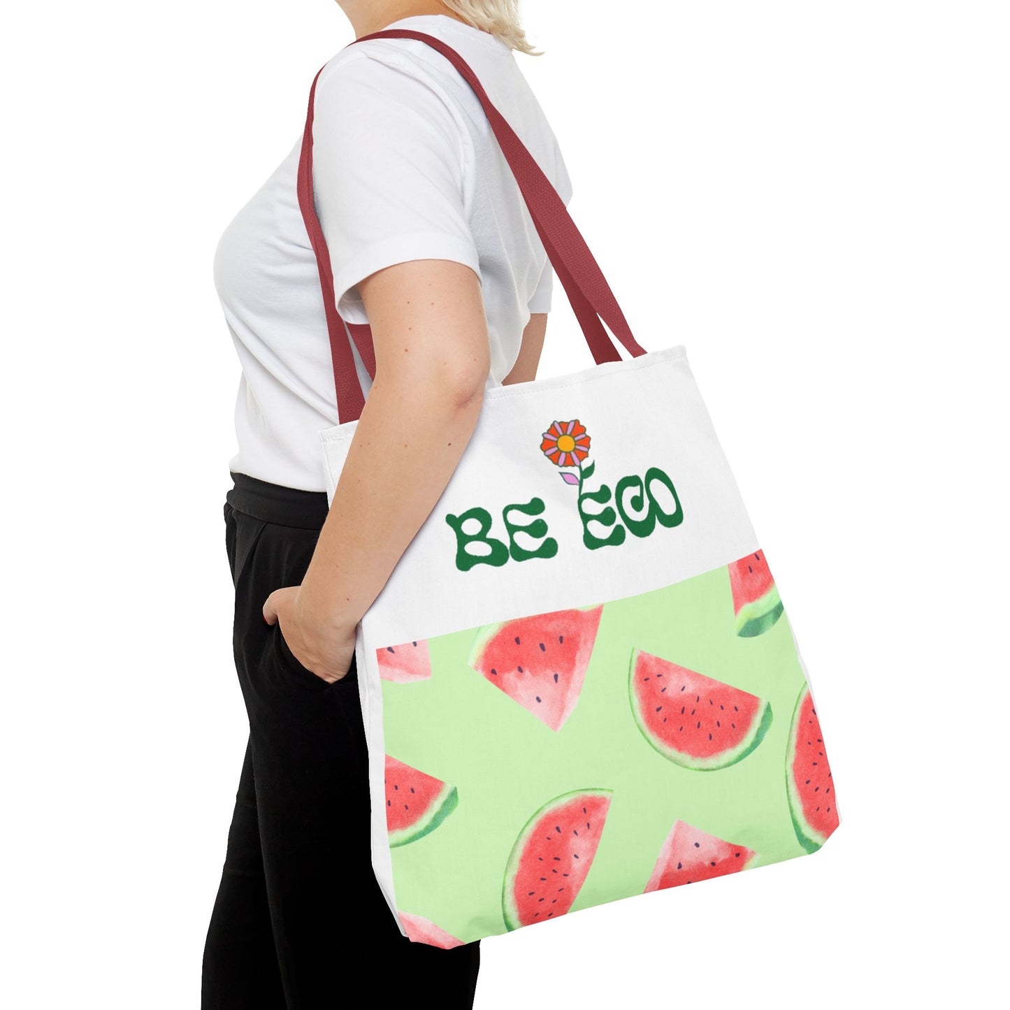 Eco-Friendly Print Tote Bag, Sustainable Summer Accessory, Reusable Grocery Bag, Gift for Eco-Conscious Friends, Beach Bag