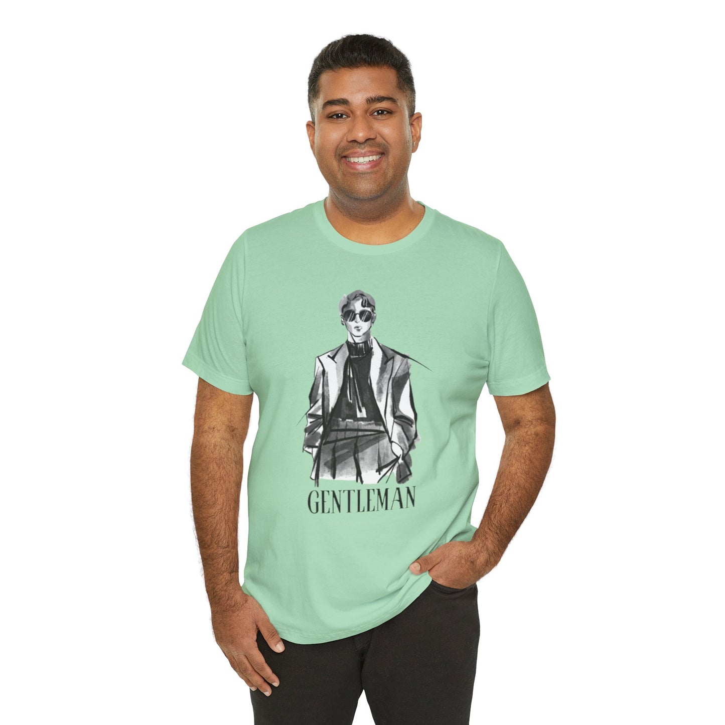 Gentleman Graphic Tee, Cool Wear, Gift for Men, Stylish Streetwear, Men Fashion Shirt, Trendy Summer Top