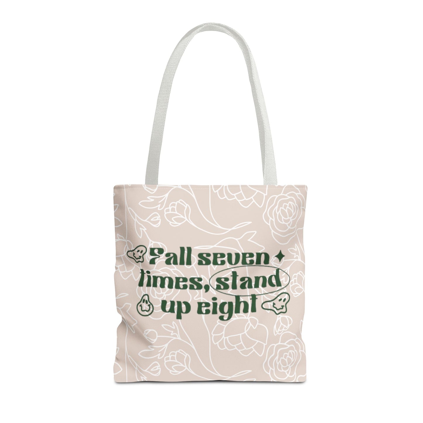 Inspirational Floral Tote Bag |Bag for Everyday Use, Eco-Friendly Gift, Shopping Bag, Beach Tote, Gift for Friends