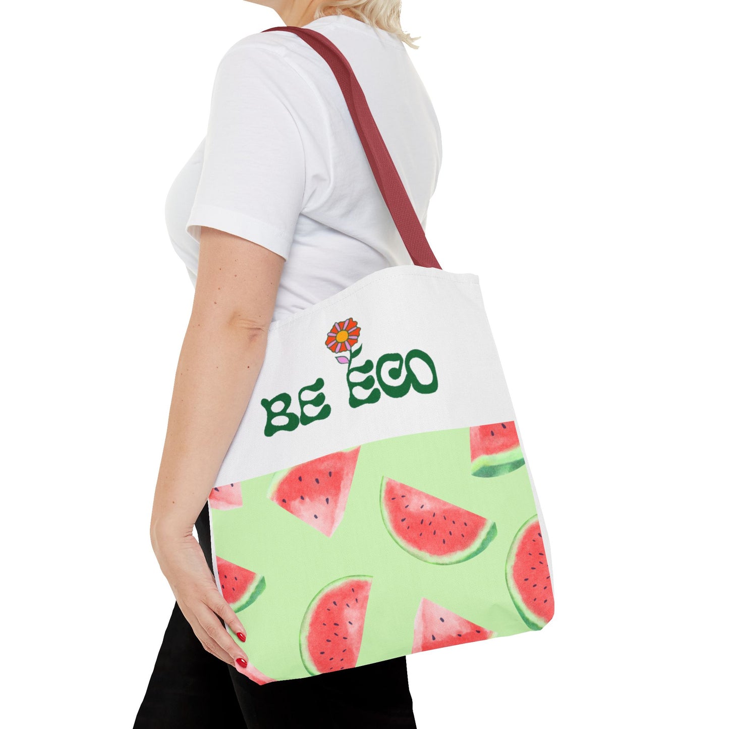 Eco-Friendly Print Tote Bag, Sustainable Summer Accessory, Reusable Grocery Bag, Gift for Eco-Conscious Friends, Beach Bag