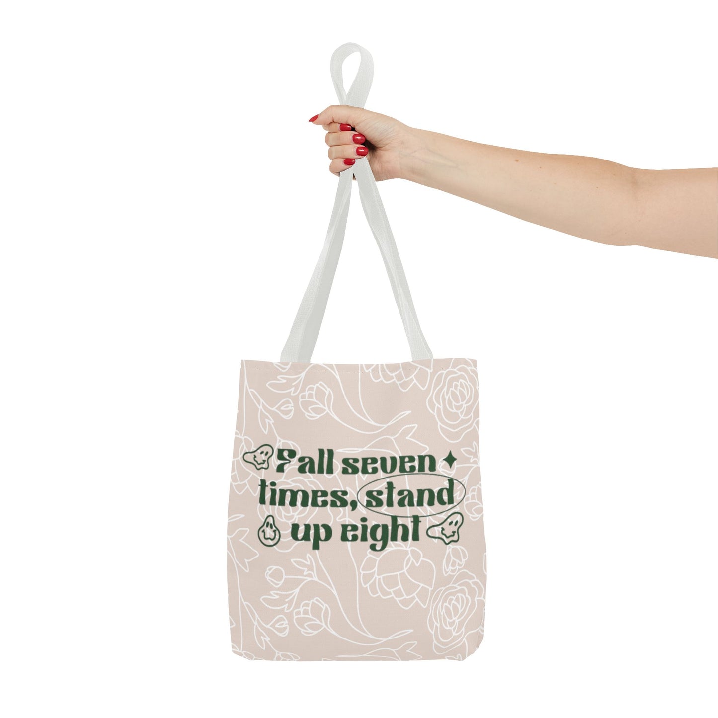 Inspirational Floral Tote Bag |Bag for Everyday Use, Eco-Friendly Gift, Shopping Bag, Beach Tote, Gift for Friends