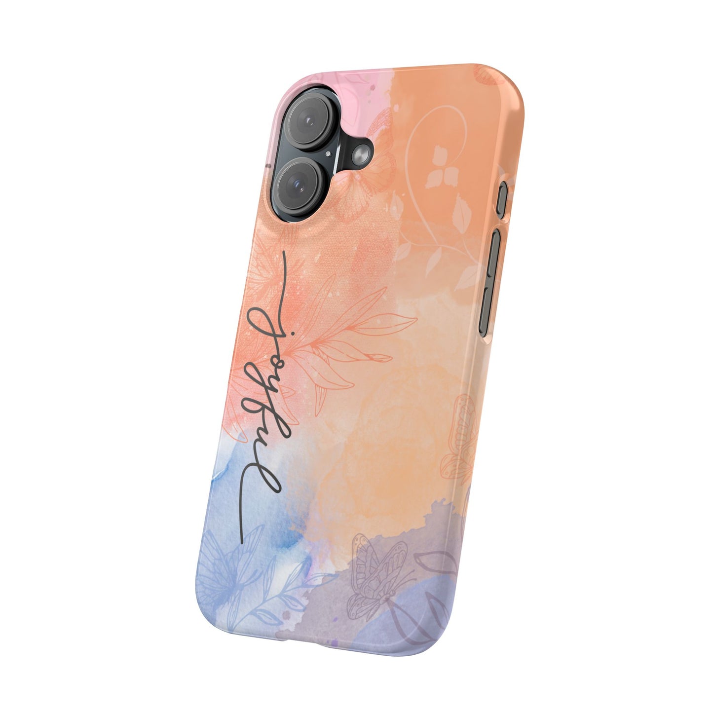 Joyful Slim Phone Case | Floral Design | Gifts for Her | Birthday | Everyday Style | Phone Accessory | Trendy Slim Cases