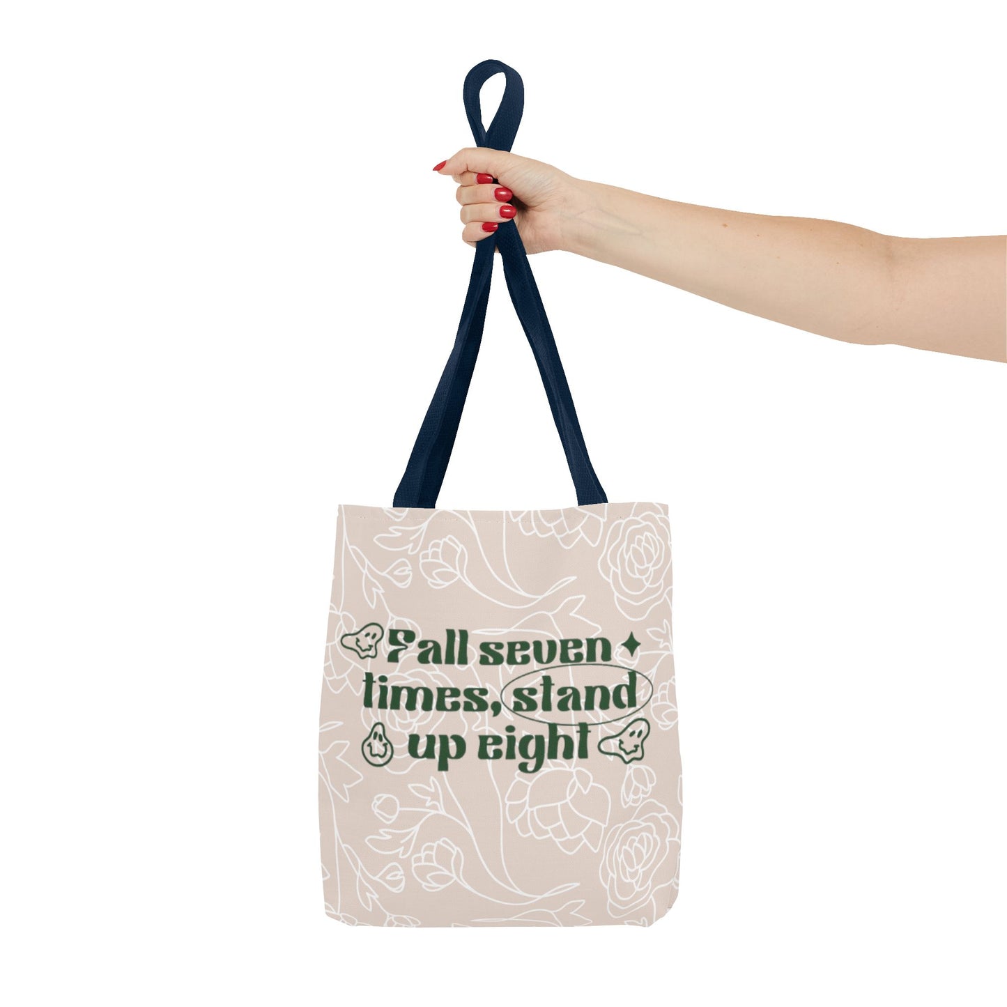 Inspirational Floral Tote Bag |Bag for Everyday Use, Eco-Friendly Gift, Shopping Bag, Beach Tote, Gift for Friends