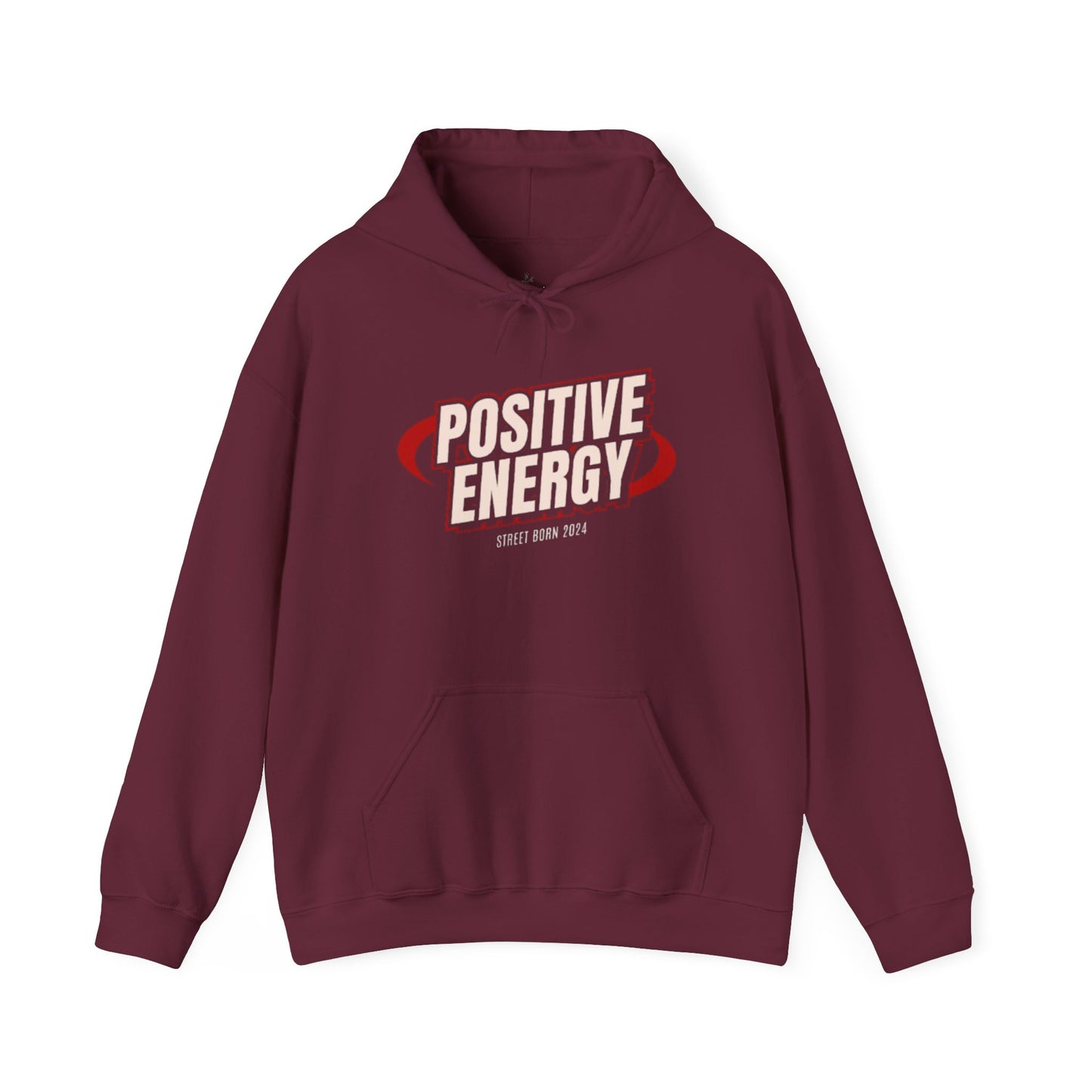 Positive Energy Men Heavy Blend™ Hoodie - Cozy Sweatshirt , Perfect Gift for Holidays, Chill Vibes