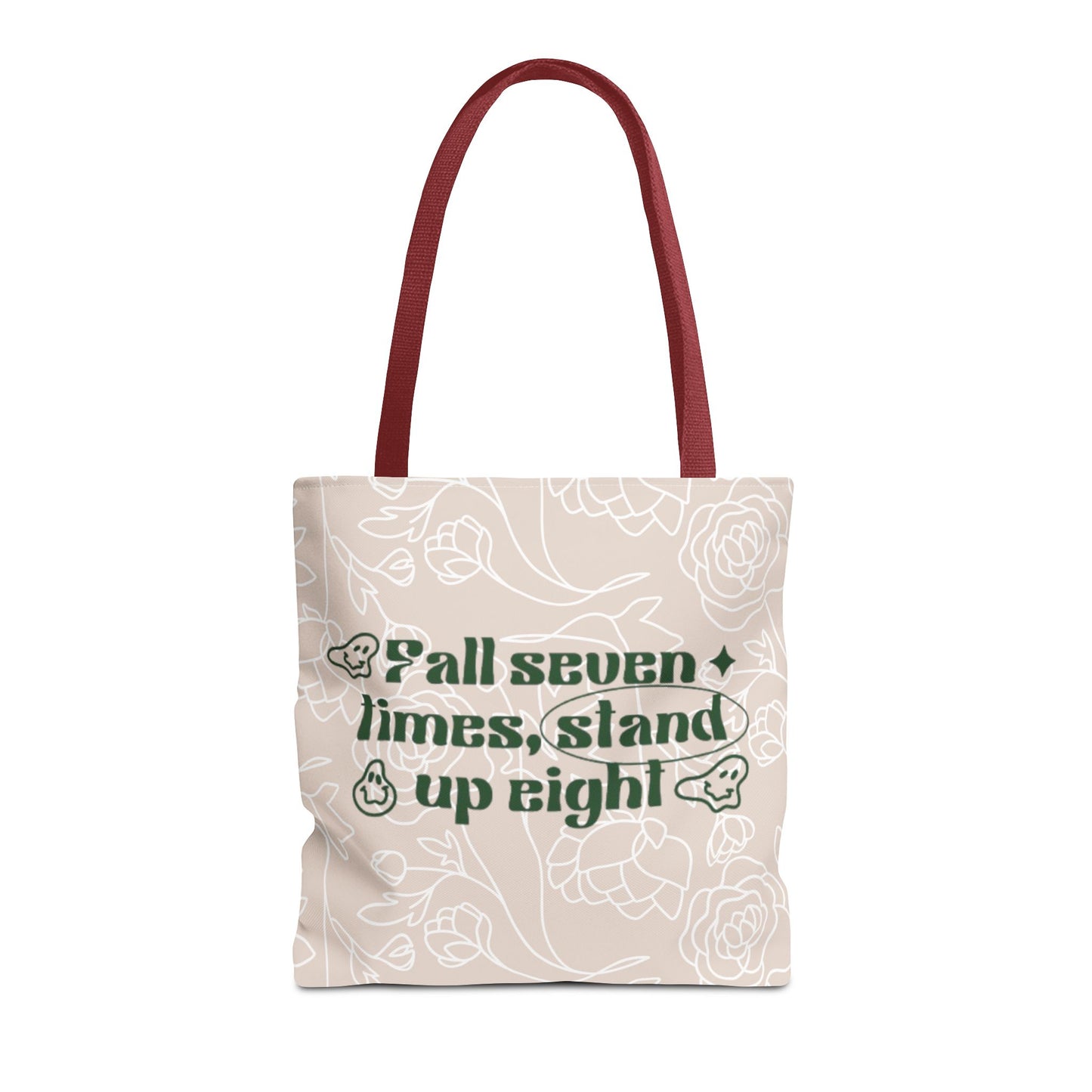 Inspirational Floral Tote Bag |Bag for Everyday Use, Eco-Friendly Gift, Shopping Bag, Beach Tote, Gift for Friends