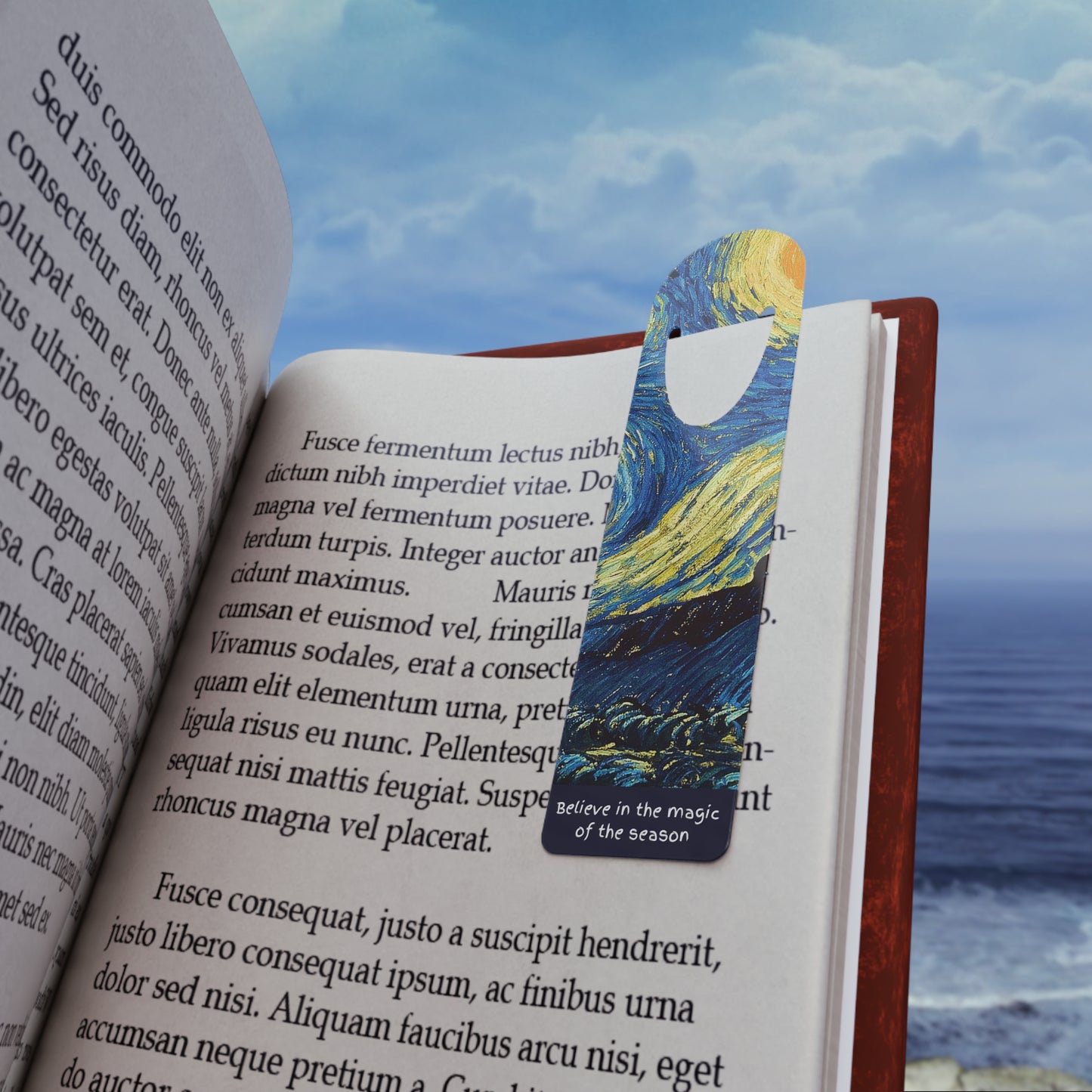 Artistic Bookmark - Unique, Gifts for Readers, Book Lovers, Cozy Reading Accessories, Believe in the Magic
