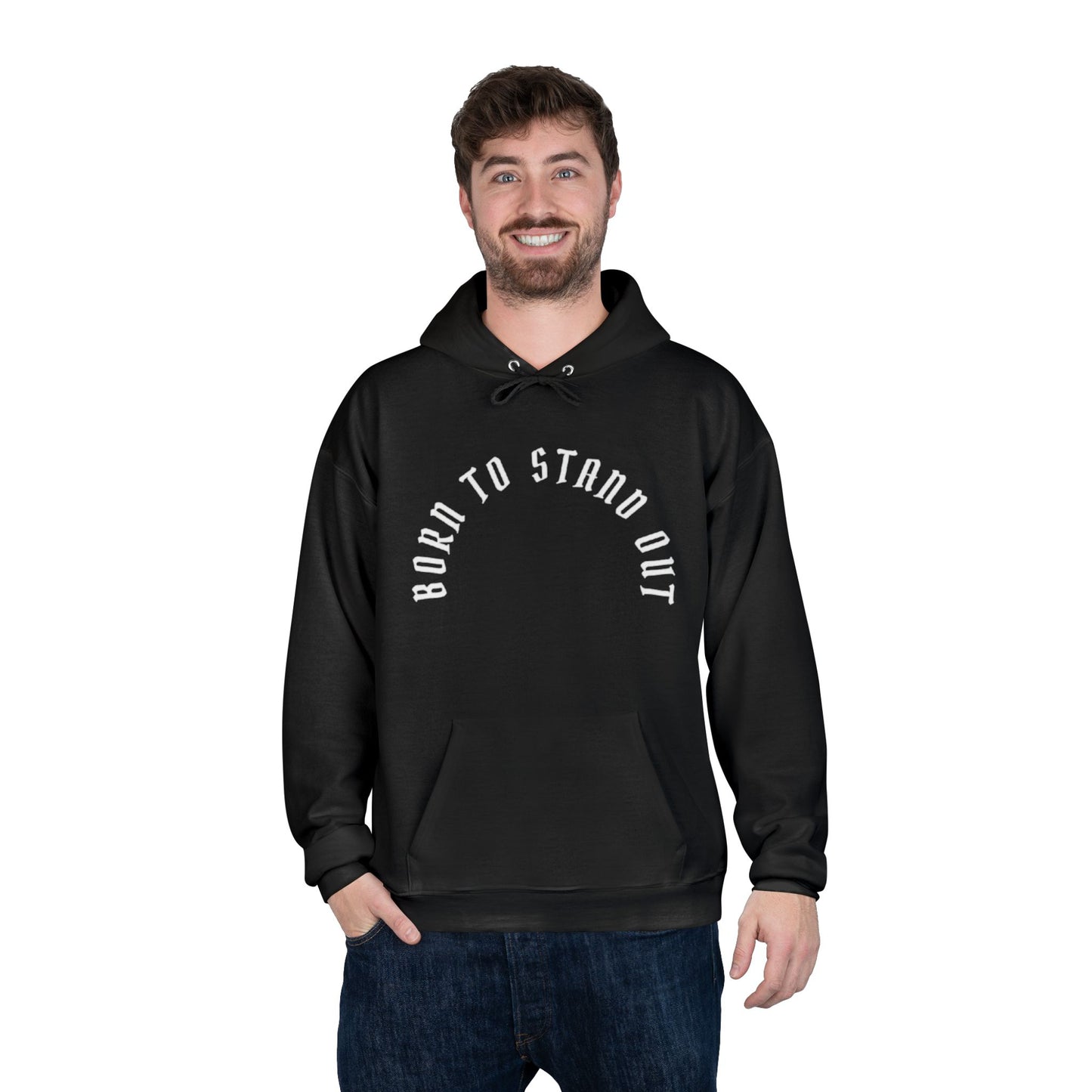 Men Gothic Hoodie, Eco-Friendly Sweatshirt, Skull Art Design, Unique Gift for Him