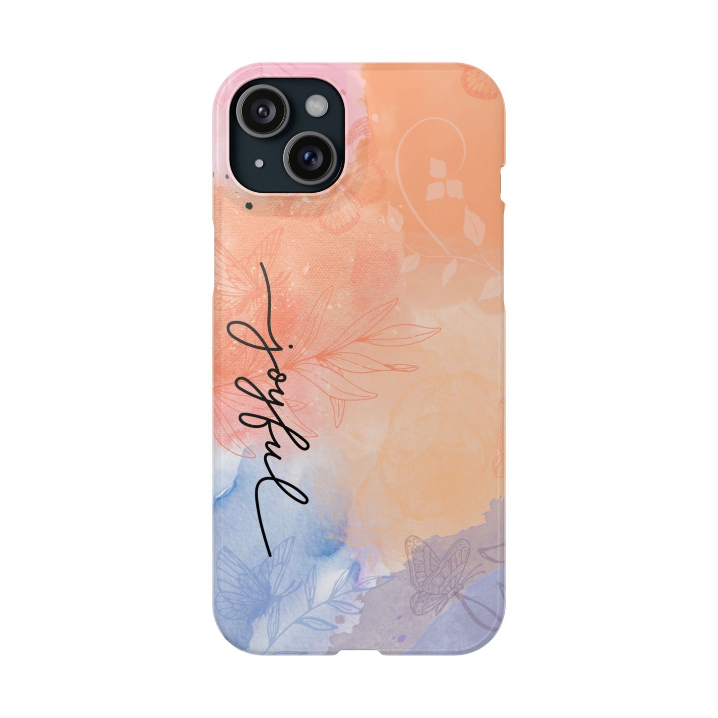 Joyful Slim Phone Case | Floral Design | Gifts for Her | Birthday | Everyday Style | Phone Accessory | Trendy Slim Cases