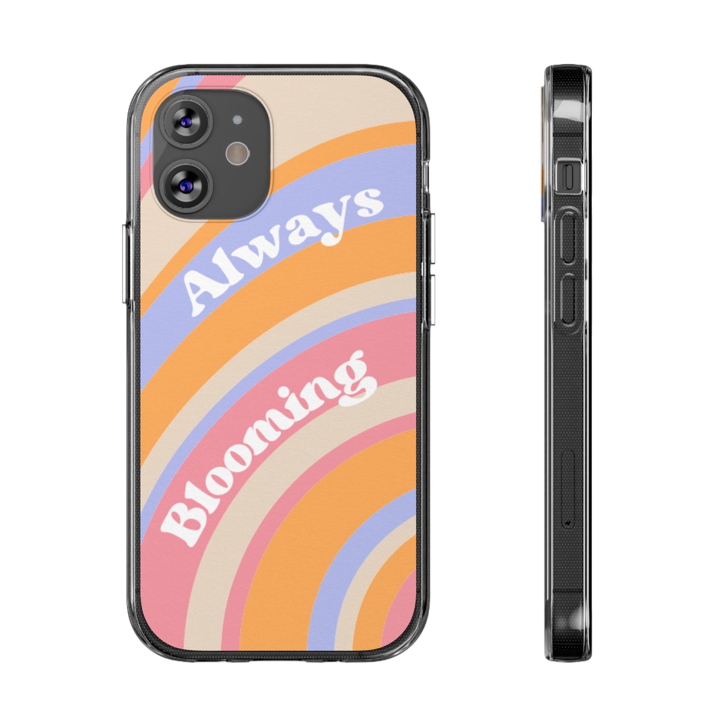 Clear Silicone Phone Case, Phone Protectors, Trending Phone Cover, Cute Gift Idea, Spring-Themed Accessory