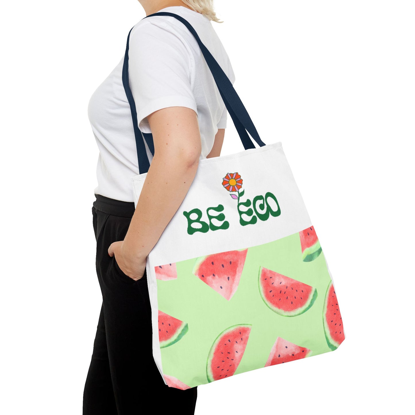 Eco-Friendly Print Tote Bag, Sustainable Summer Accessory, Reusable Grocery Bag, Gift for Eco-Conscious Friends, Beach Bag