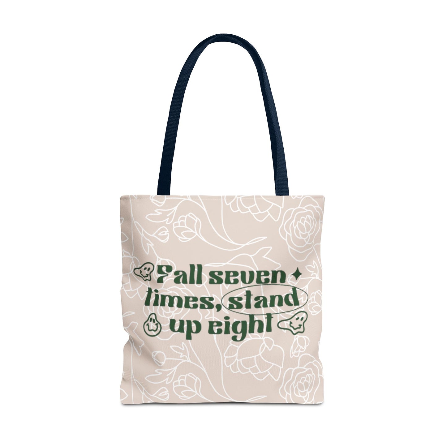 Inspirational Floral Tote Bag |Bag for Everyday Use, Eco-Friendly Gift, Shopping Bag, Beach Tote, Gift for Friends