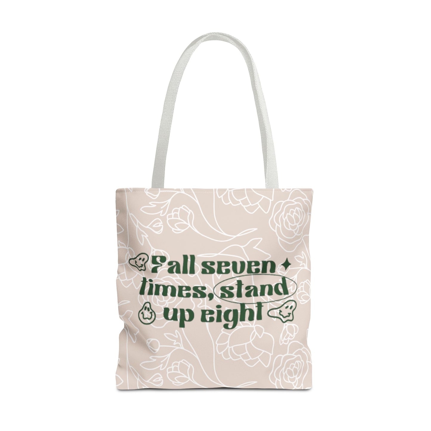 Inspirational Floral Tote Bag |Bag for Everyday Use, Eco-Friendly Gift, Shopping Bag, Beach Tote, Gift for Friends