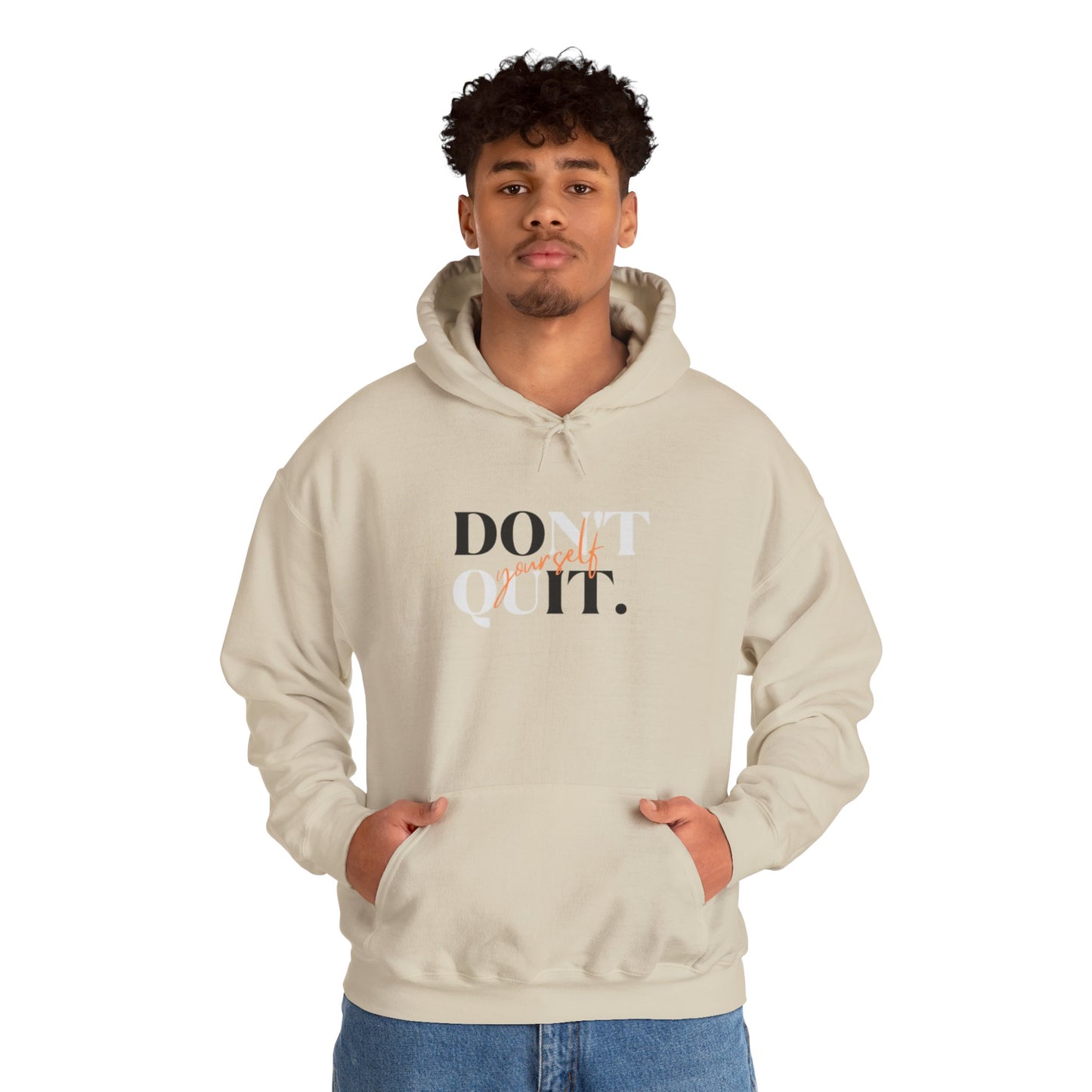 Men Hoodie: Focus on Strength, Unique Design, Fitness Sweatshirt
