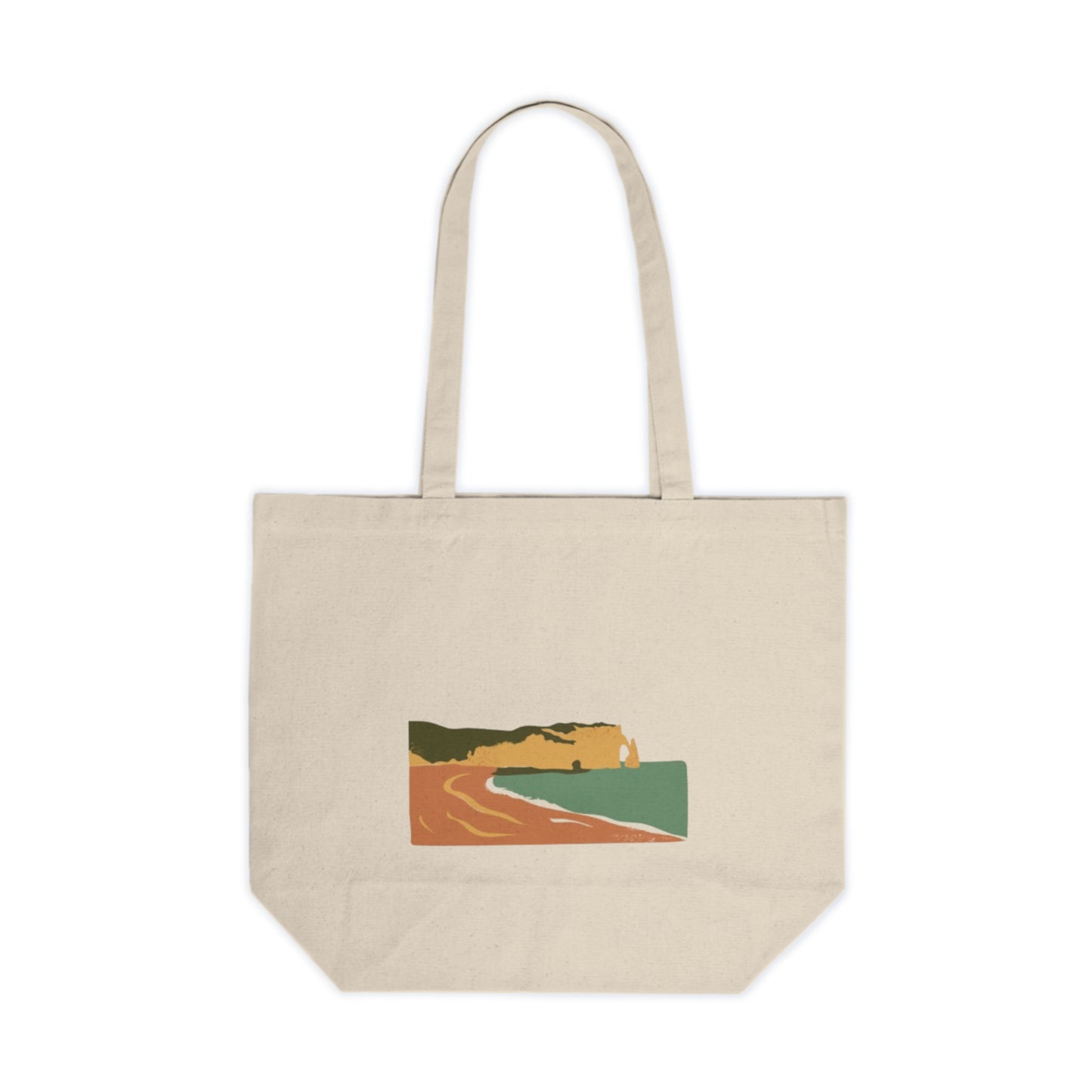Beach-Themed Canvas Shopping Tote, Summer Tote Bag, Eco-Friendly , Stylish Market Tote, Gift for Beach Lovers