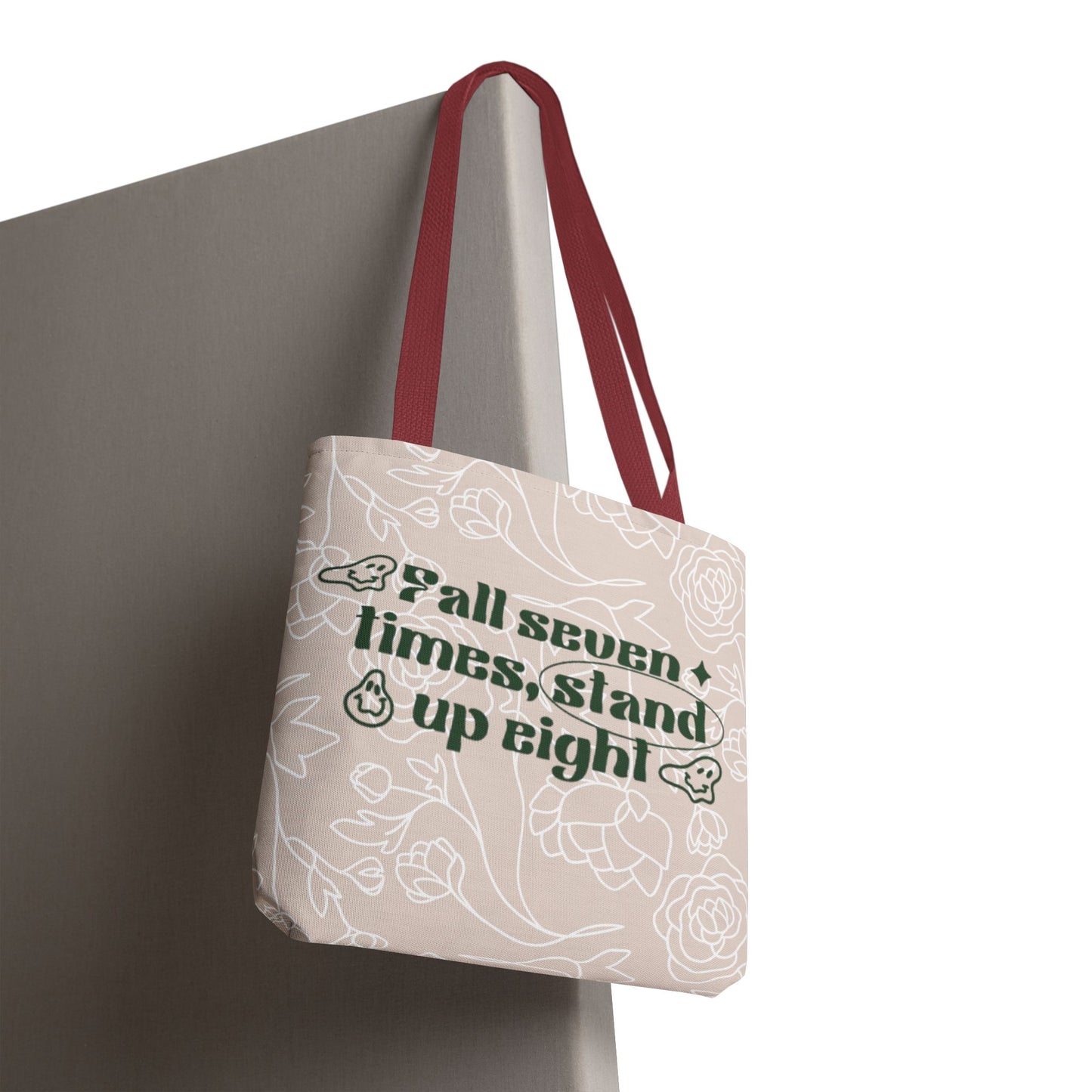 Inspirational Floral Tote Bag |Bag for Everyday Use, Eco-Friendly Gift, Shopping Bag, Beach Tote, Gift for Friends
