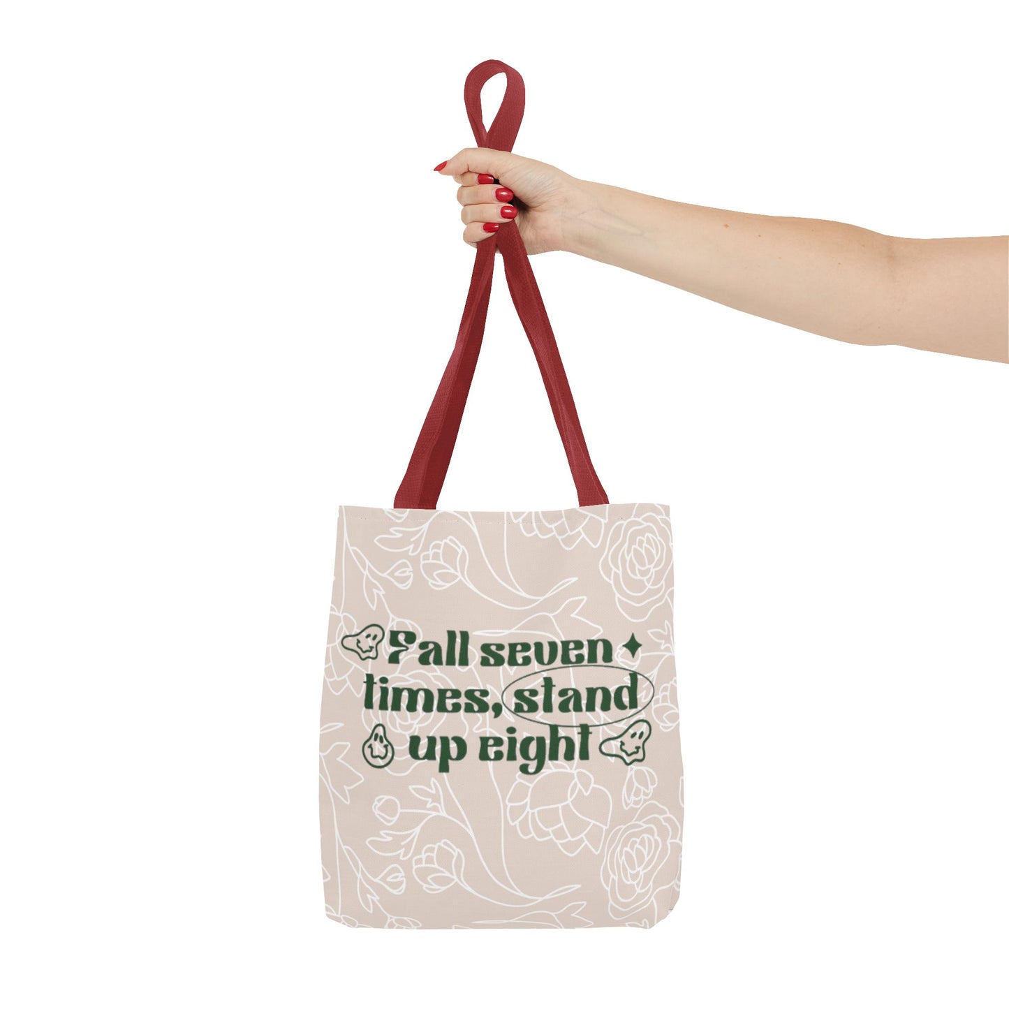 Inspirational Floral Tote Bag |Bag for Everyday Use, Eco-Friendly Gift, Shopping Bag, Beach Tote, Gift for Friends