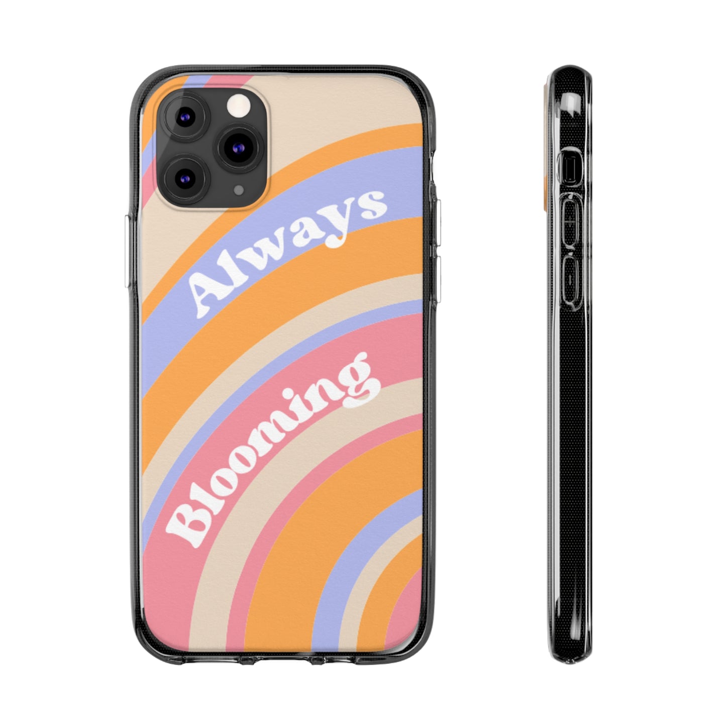 Clear Silicone Phone Case, Phone Protectors, Trending Phone Cover, Cute Gift Idea, Spring-Themed Accessory