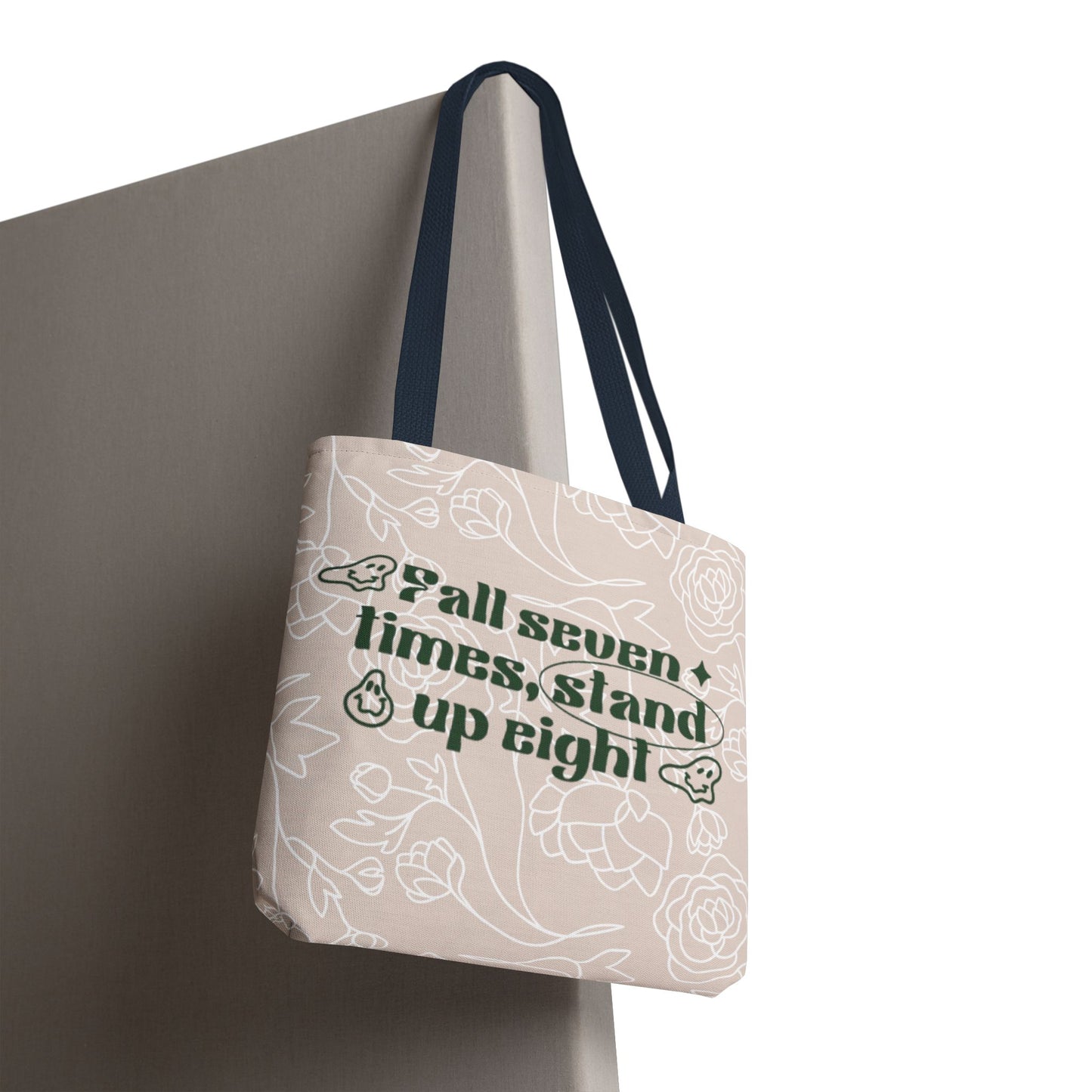 Inspirational Floral Tote Bag |Bag for Everyday Use, Eco-Friendly Gift, Shopping Bag, Beach Tote, Gift for Friends