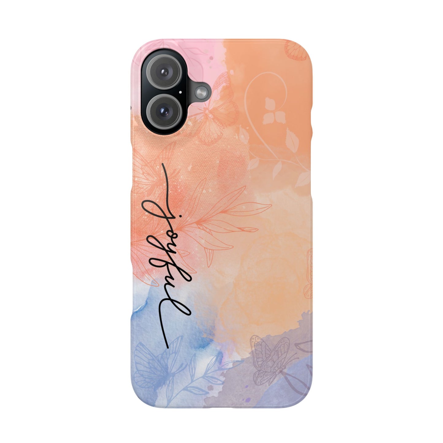 Joyful Slim Phone Case | Floral Design | Gifts for Her | Birthday | Everyday Style | Phone Accessory | Trendy Slim Cases