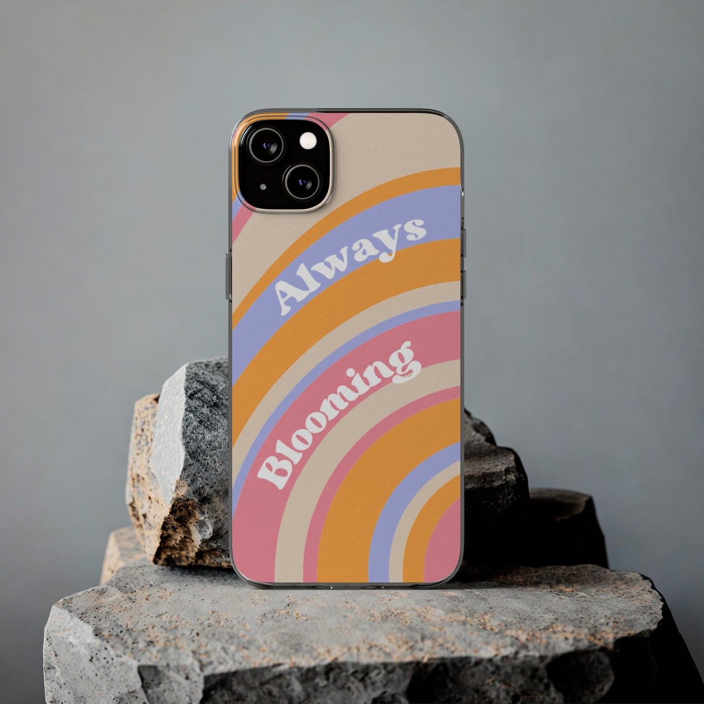 Clear Silicone Phone Case, Phone Protectors, Trending Phone Cover, Cute Gift Idea, Spring-Themed Accessory