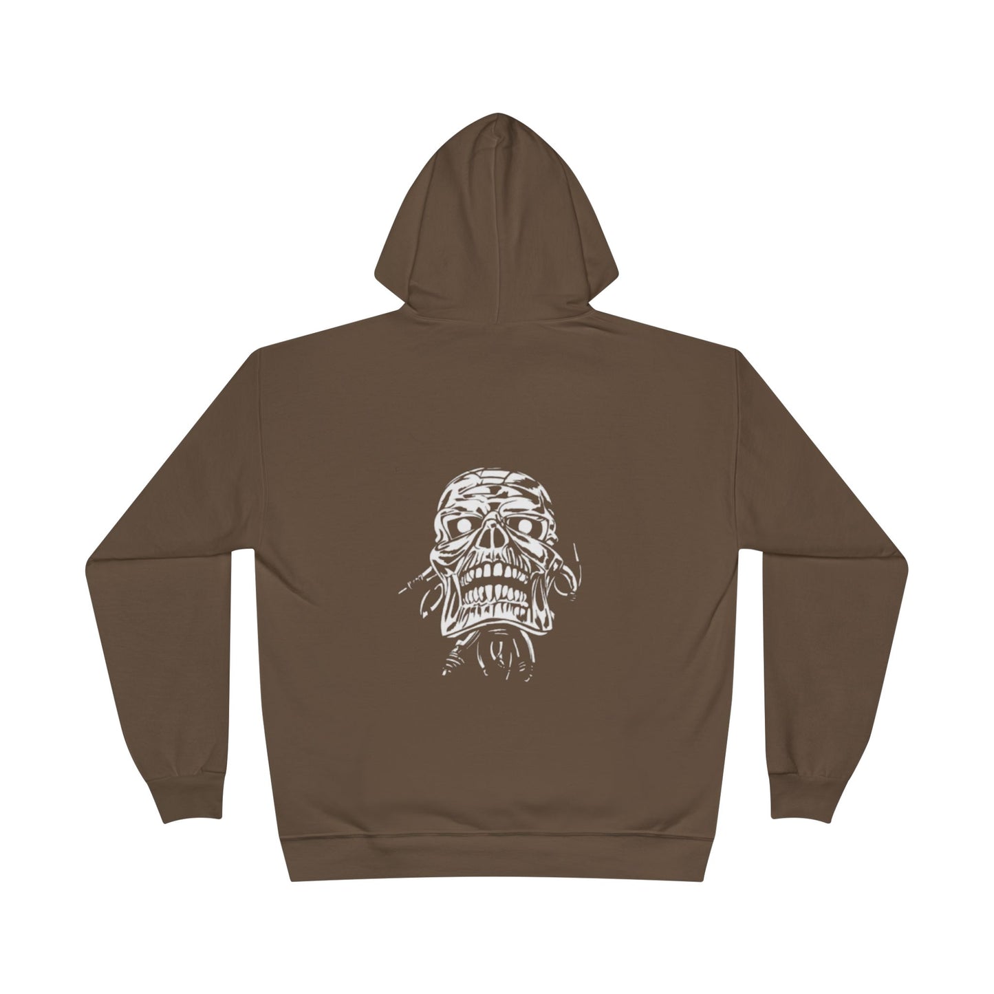 Men Gothic Hoodie, Eco-Friendly Sweatshirt, Skull Art Design, Unique Gift for Him