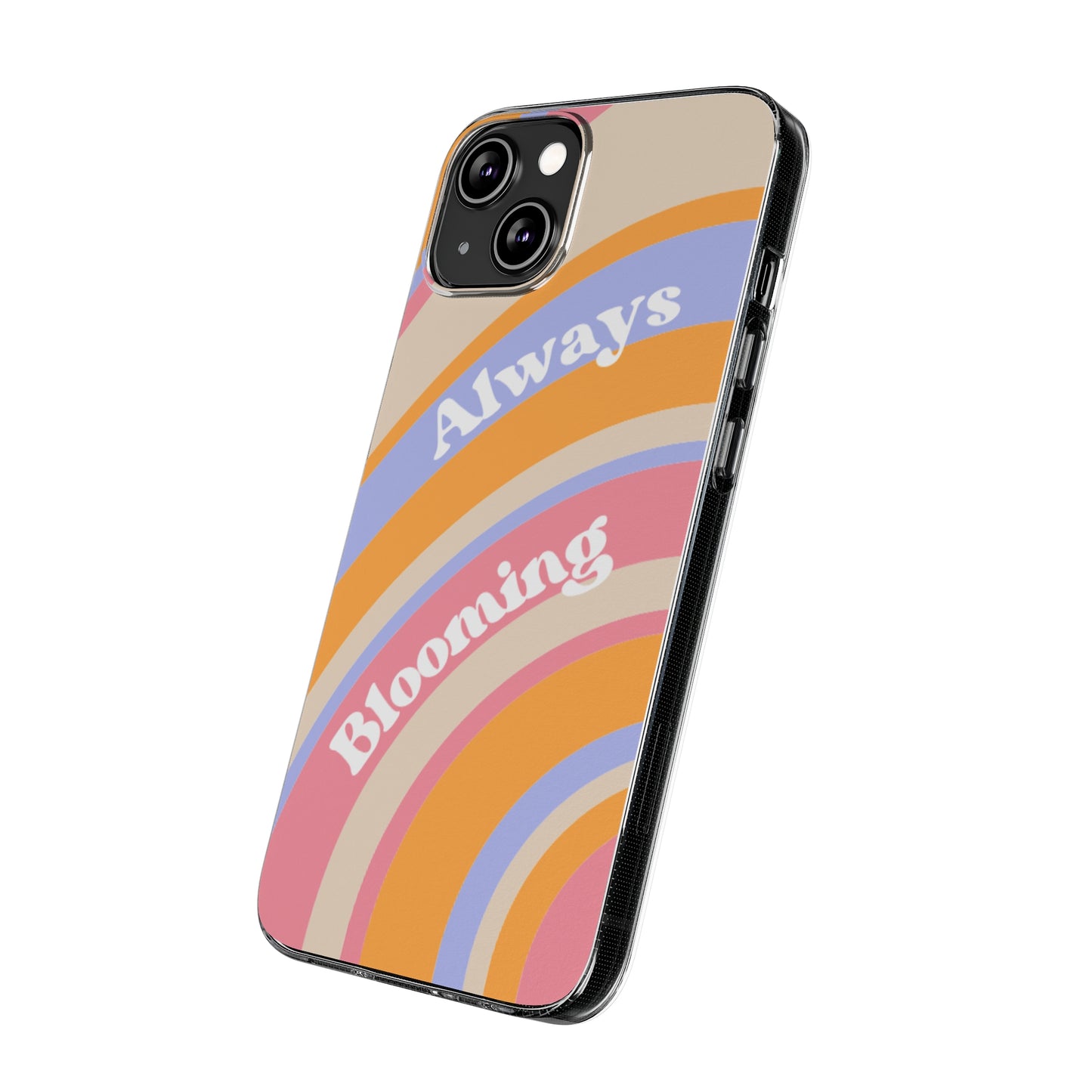 Clear Silicone Phone Case, Phone Protectors, Trending Phone Cover, Cute Gift Idea, Spring-Themed Accessory