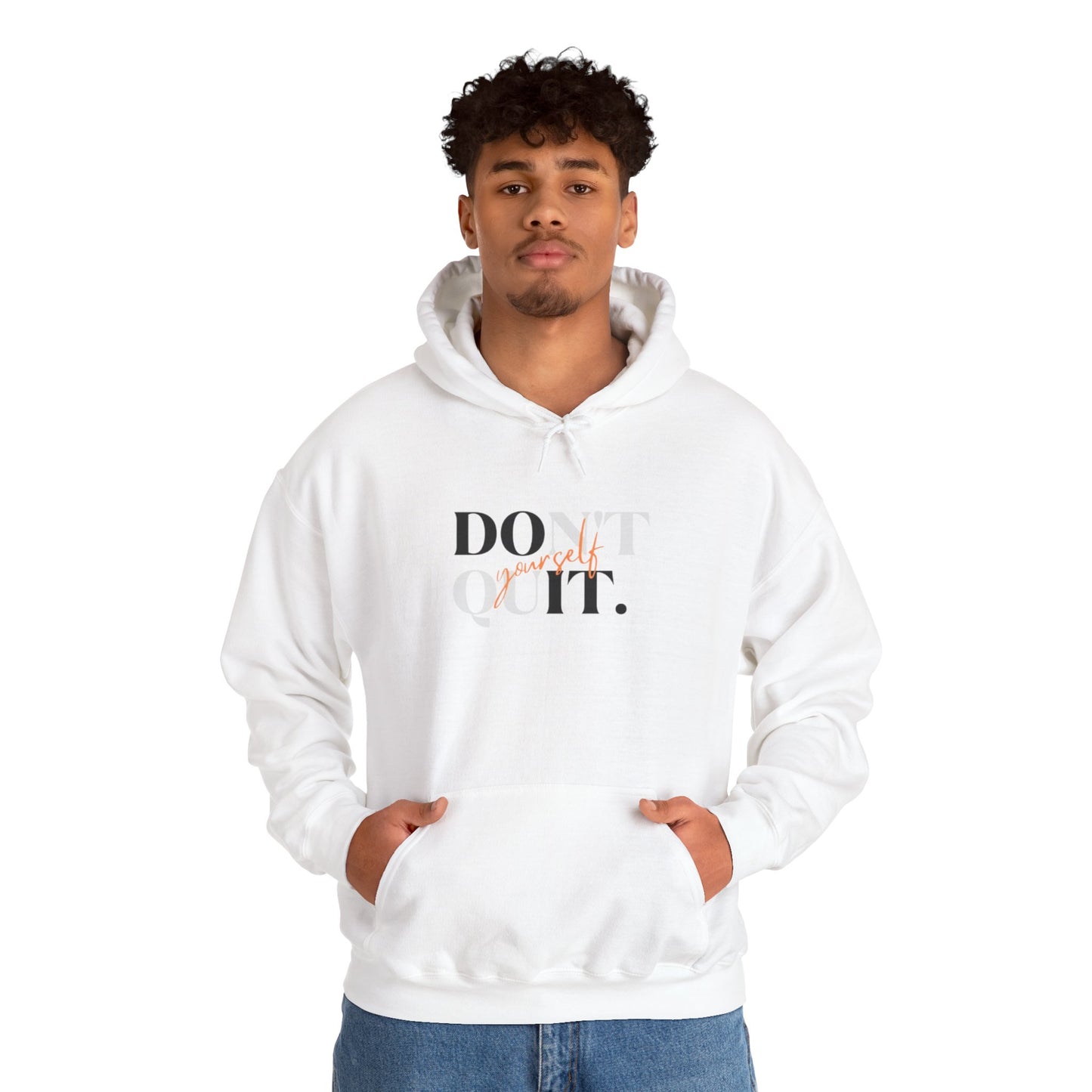Men Hoodie: Focus on Strength, Unique Design, Fitness Sweatshirt