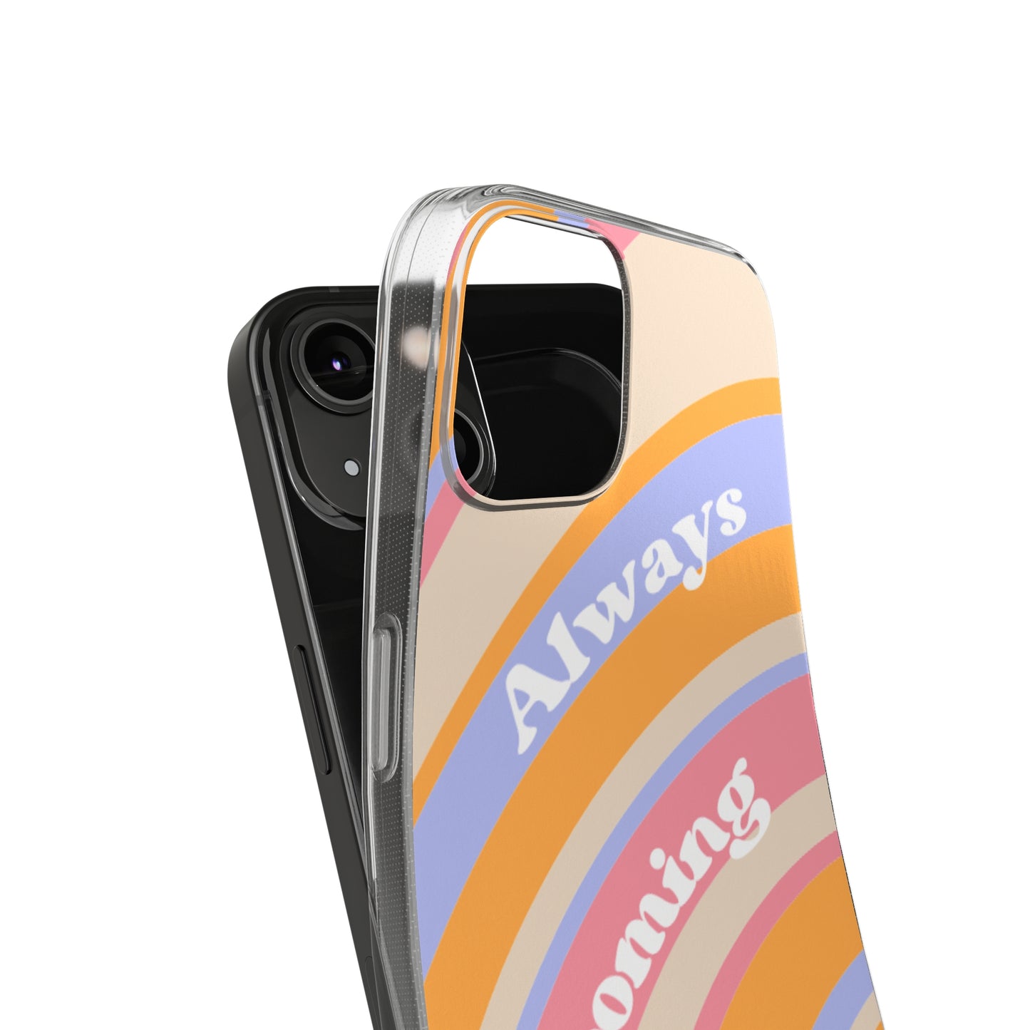 Clear Silicone Phone Case, Phone Protectors, Trending Phone Cover, Cute Gift Idea, Spring-Themed Accessory