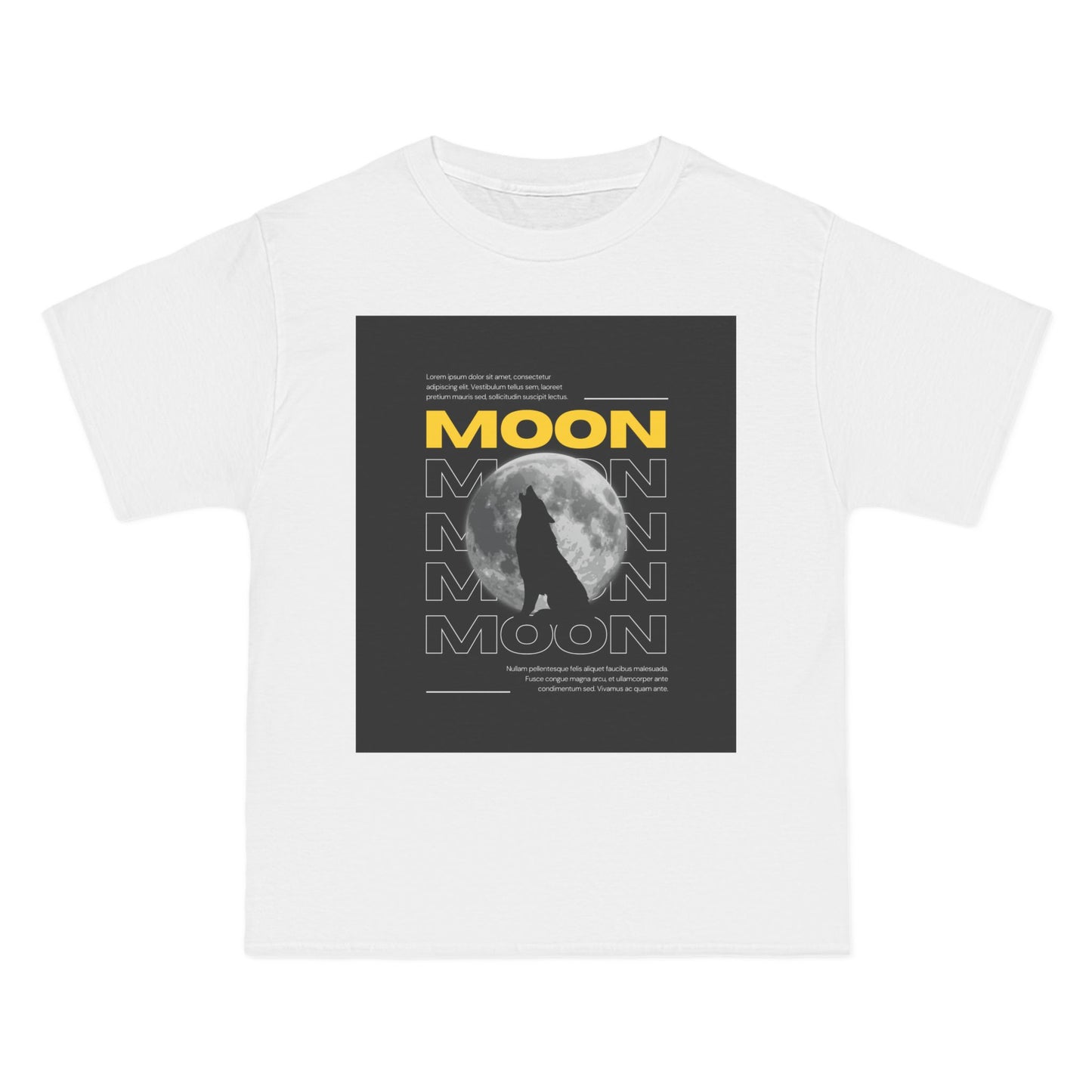 Moon Graphic Short-Sleeve T-Shirt| Men Tee, Casual Wear, Night Sky Enthusiast