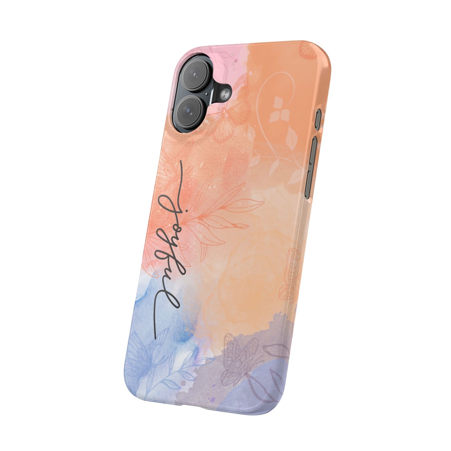 Joyful Slim Phone Case | Floral Design | Gifts for Her | Birthday | Everyday Style | Phone Accessory | Trendy Slim Cases