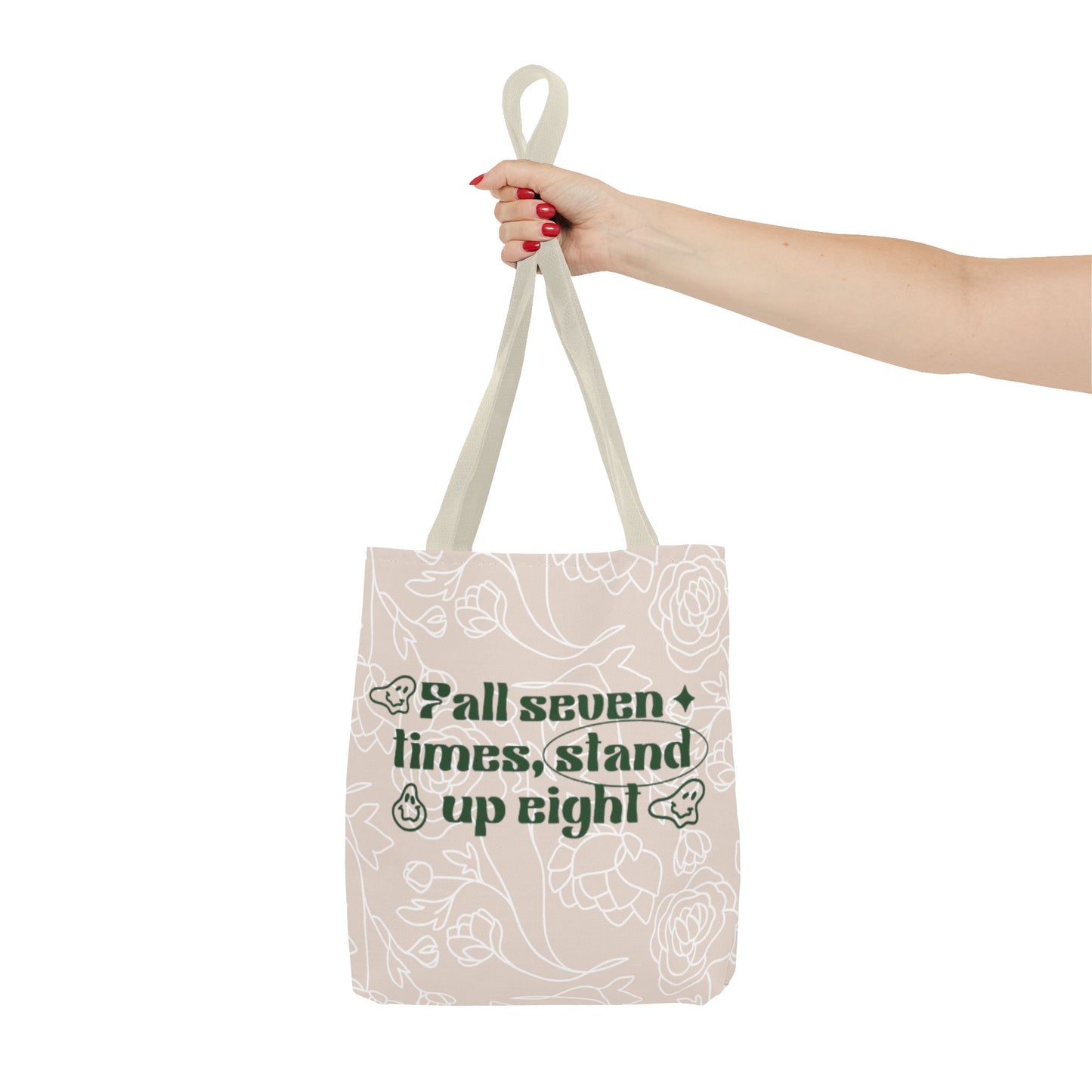 Inspirational Floral Tote Bag |Bag for Everyday Use, Eco-Friendly Gift, Shopping Bag, Beach Tote, Gift for Friends