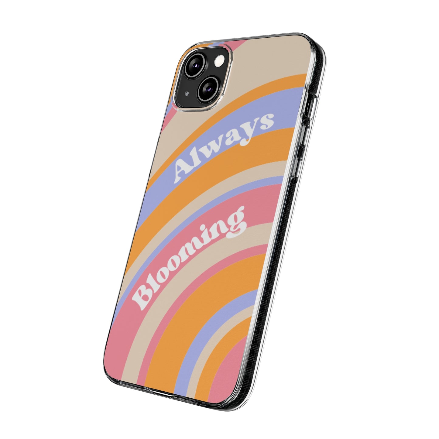 Clear Silicone Phone Case, Phone Protectors, Trending Phone Cover, Cute Gift Idea, Spring-Themed Accessory