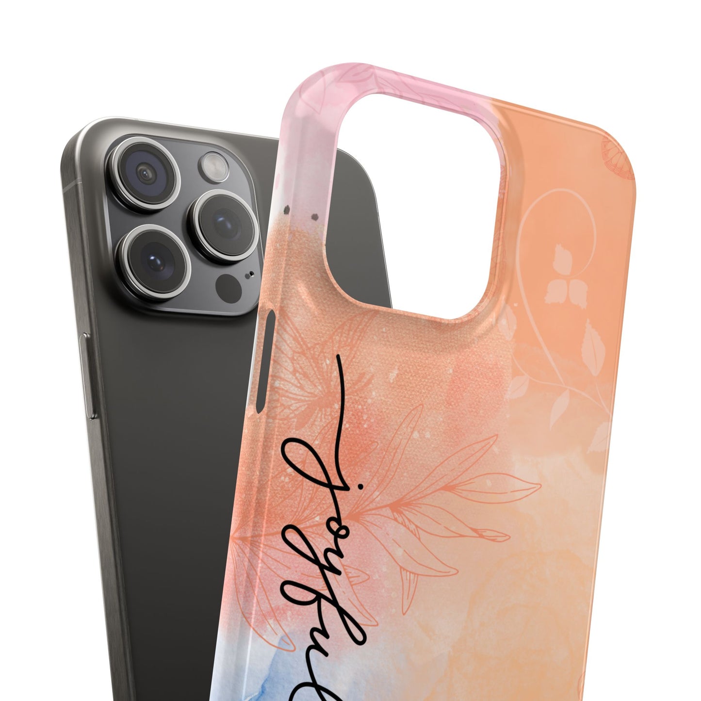 Joyful Slim Phone Case | Floral Design | Gifts for Her | Birthday | Everyday Style | Phone Accessory | Trendy Slim Cases