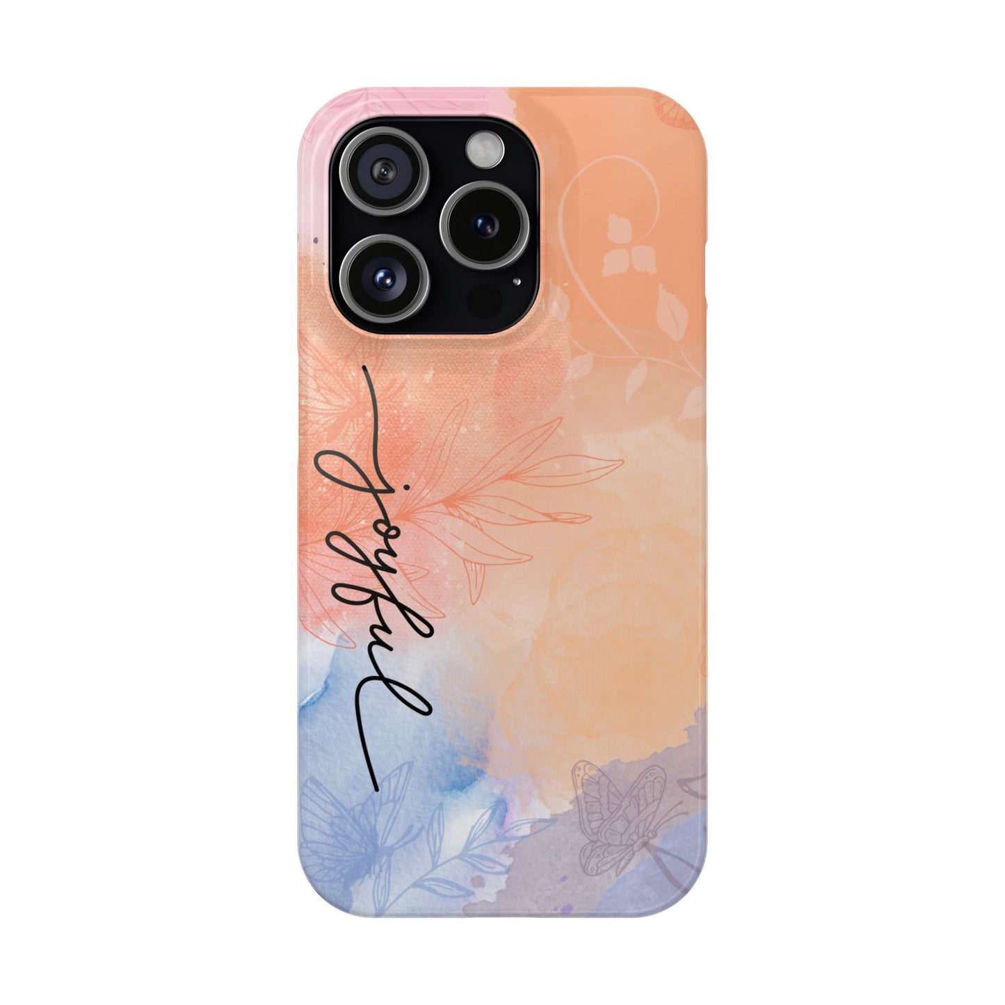 Joyful Slim Phone Case | Floral Design | Gifts for Her | Birthday | Everyday Style | Phone Accessory | Trendy Slim Cases