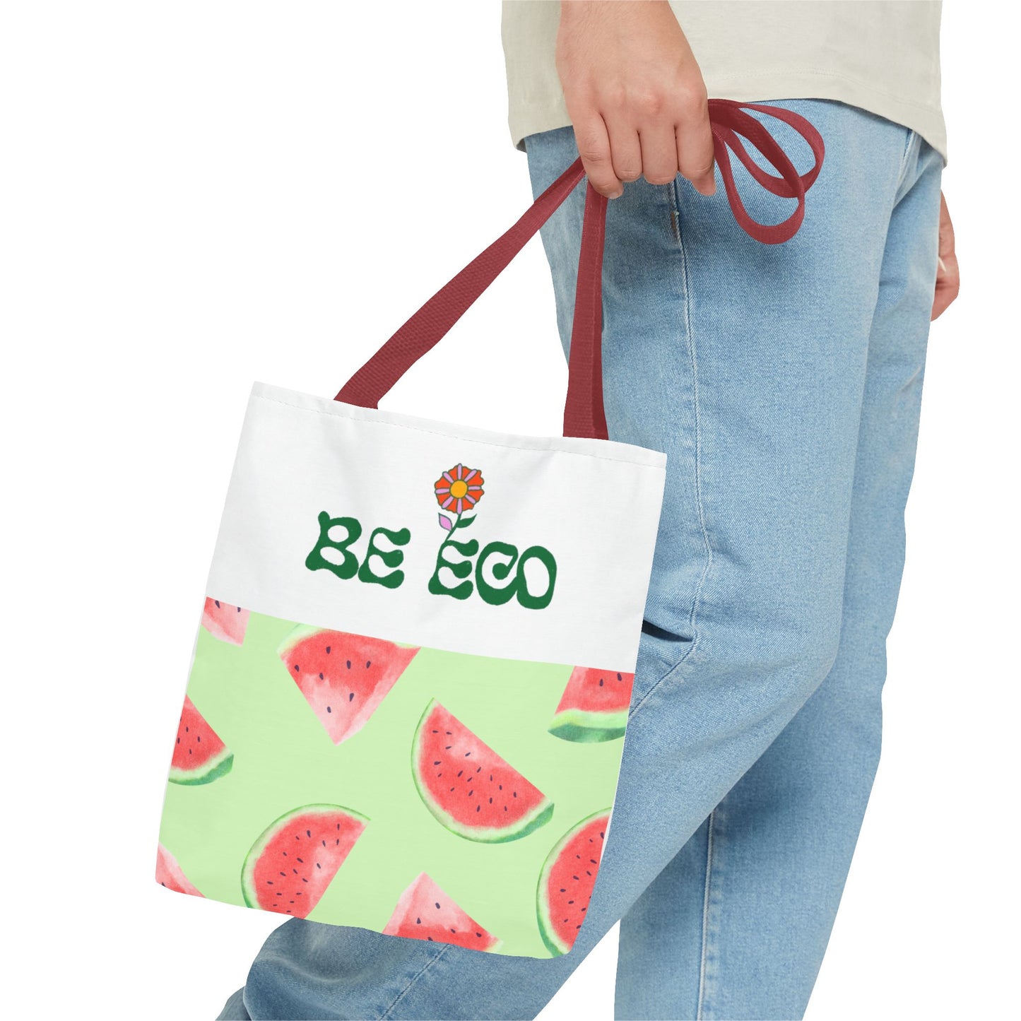 Eco-Friendly Print Tote Bag, Sustainable Summer Accessory, Reusable Grocery Bag, Gift for Eco-Conscious Friends, Beach Bag