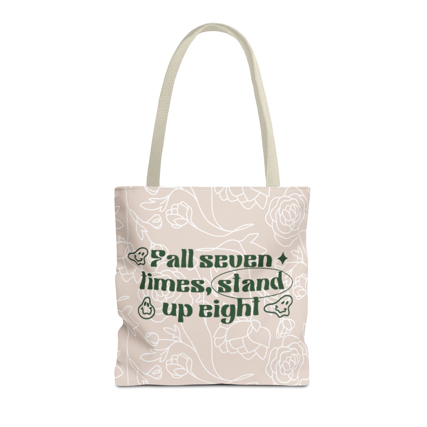 Inspirational Floral Tote Bag |Bag for Everyday Use, Eco-Friendly Gift, Shopping Bag, Beach Tote, Gift for Friends