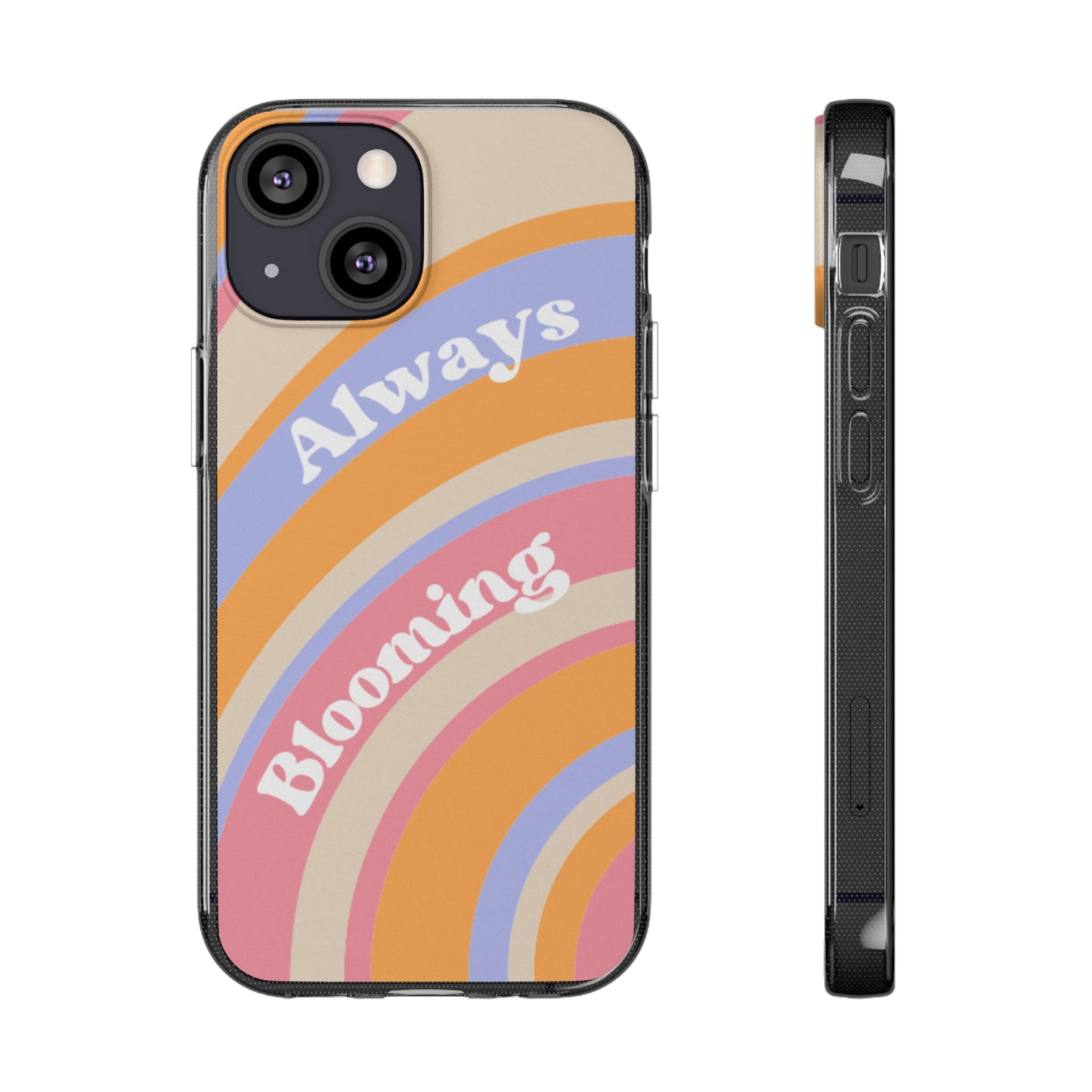 Clear Silicone Phone Case, Phone Protectors, Trending Phone Cover, Cute Gift Idea, Spring-Themed Accessory