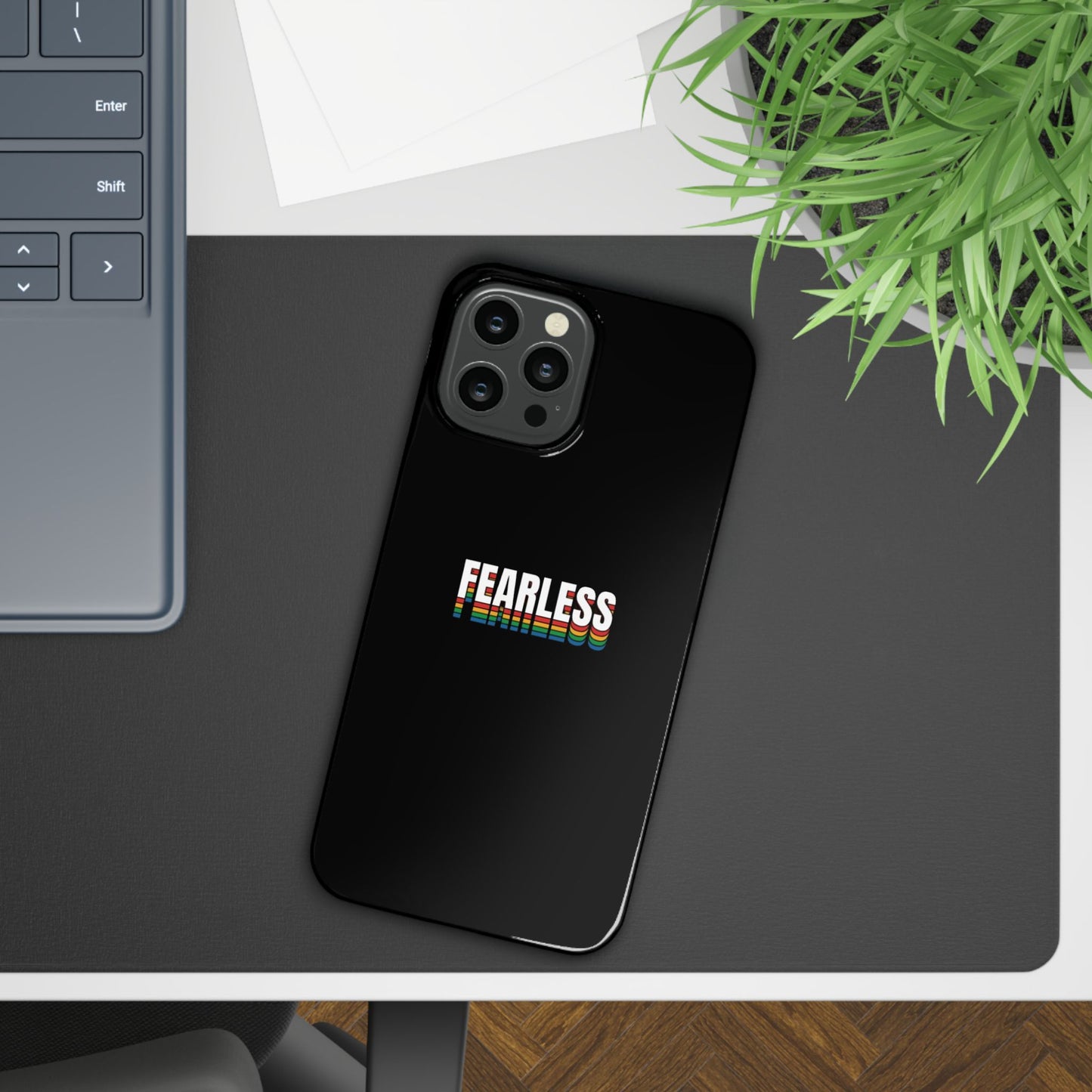Fearless Slim Phone Case, Stylish Cellphone Cover, Accessory, Gift for Friends