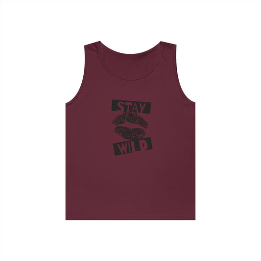 Stay Wild Women Heavy Cotton Tank Top | Summer Fashion, Casual Wear, Festival Outfit, Beach Essentials