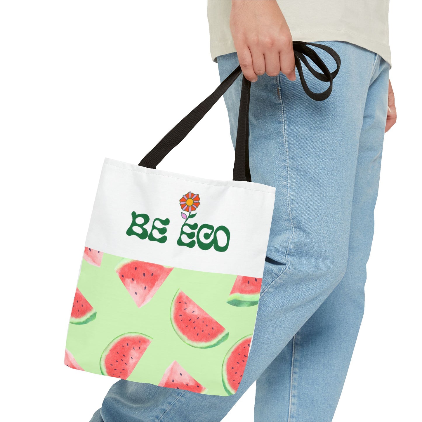 Eco-Friendly Print Tote Bag, Sustainable Summer Accessory, Reusable Grocery Bag, Gift for Eco-Conscious Friends, Beach Bag