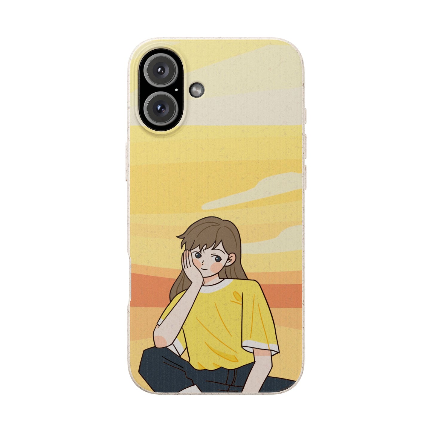 Eco-Friendly Phone Case with Sunset Girl Design, Biodegradable Cell Phone Cover for Teens, Unique Gift for Nature Lovers, Sustainable [...]