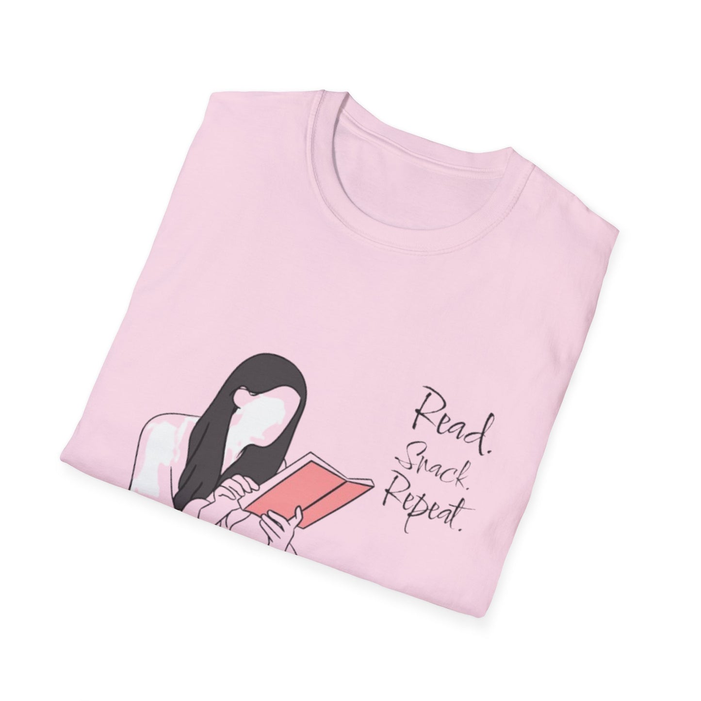 Cozy Reading T-Shirt,Book Lover Shirt, Read Snack Repeat Tee, Casual Gift for Literature Fans, Bookish Apparel, Perfect for Holidays